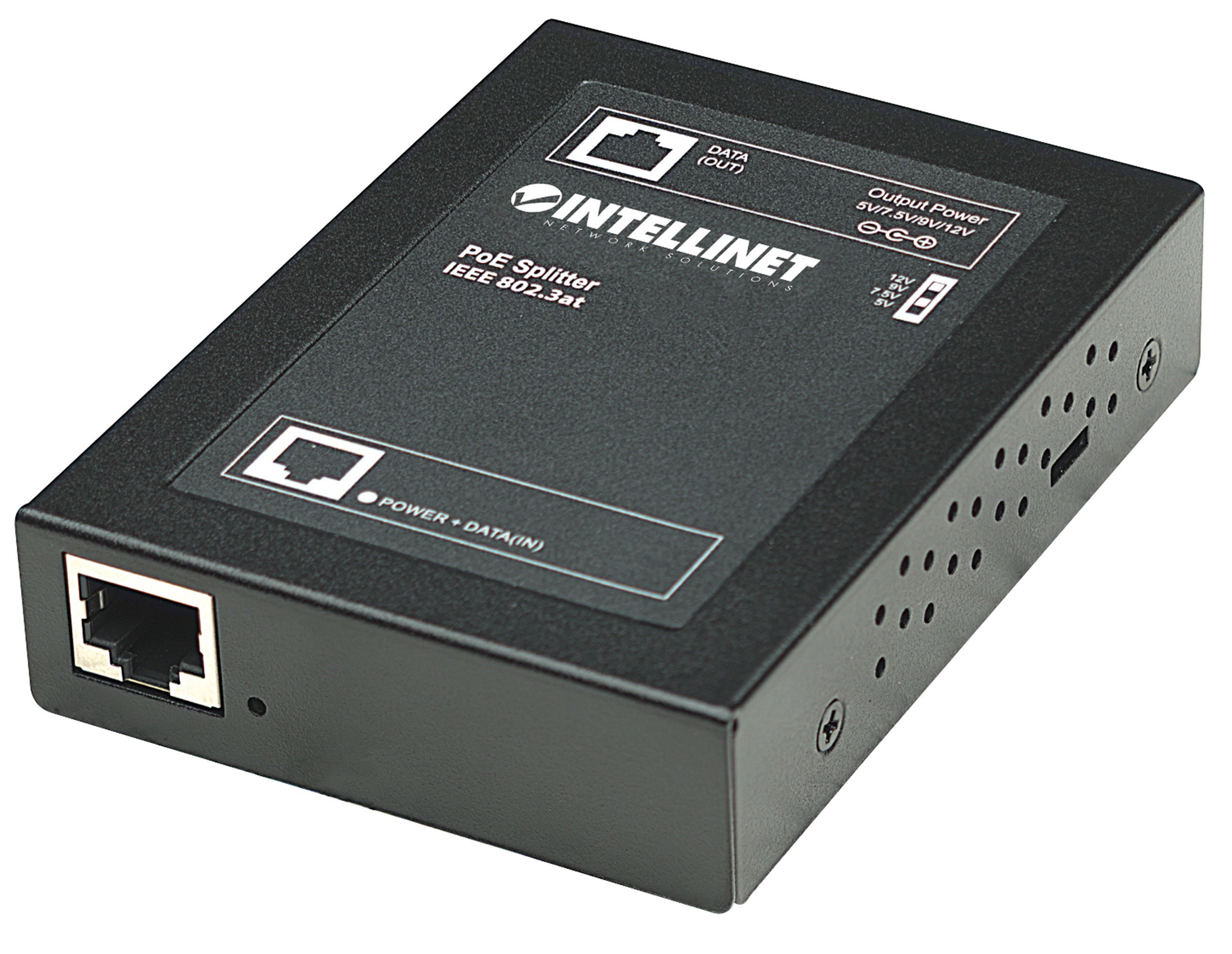  www.electricalstuff.se ElectricalStuff.se   Intellinet 560443 nätverksdelare Strömförsörjning via Ethernet (PoE) stöd Svart 