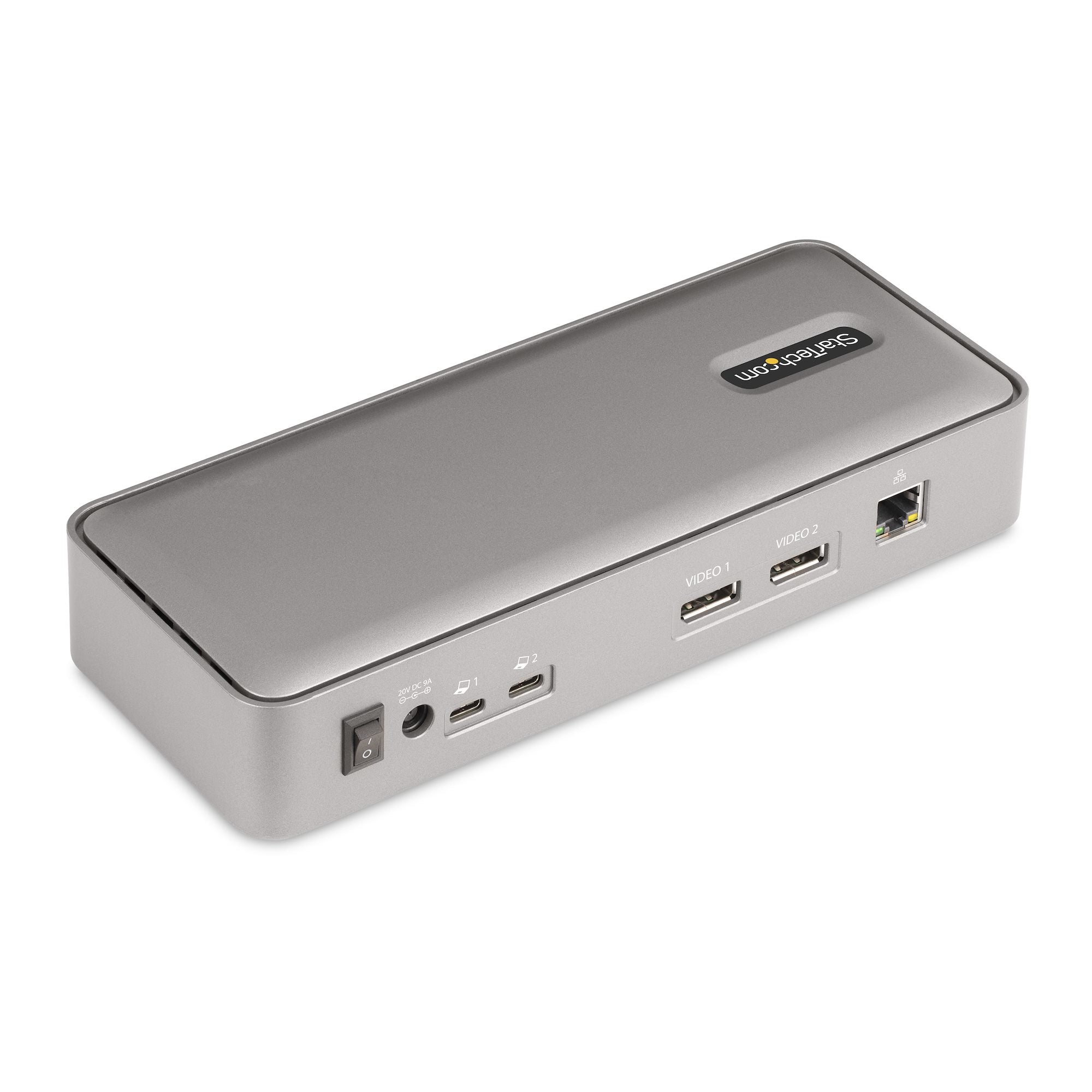  z DisplayPort-dockningsstation för dubbelskärm, USB-hubb med 5 portar, GbE, 90 W/45 W strömförsörjning till två bärbara dato