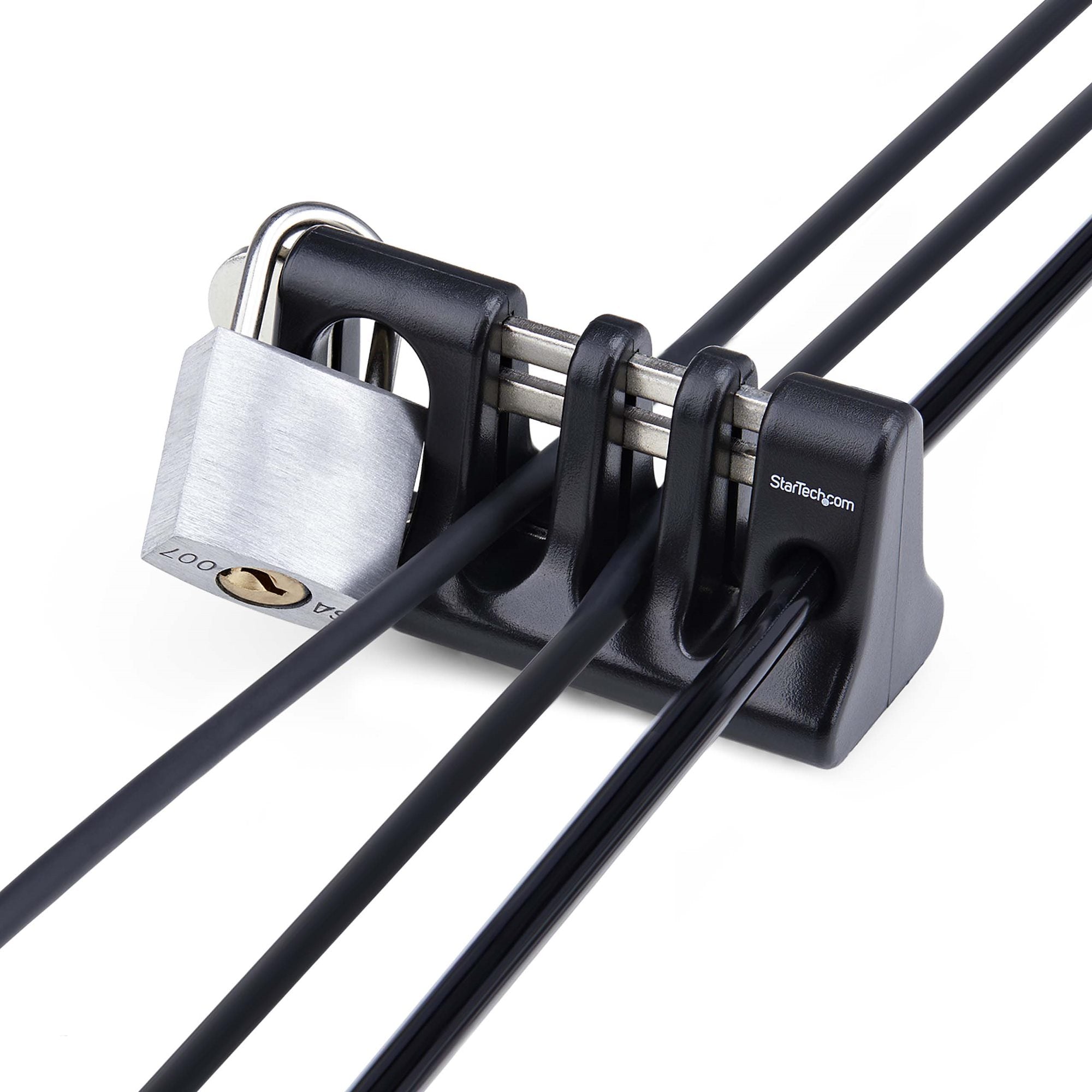  ch.com Peripheral Cable Anchor Lock, Secure Keyboard/Mouse, Cable Lock For Shared Office/Public Computers, Cable Trap Compat
