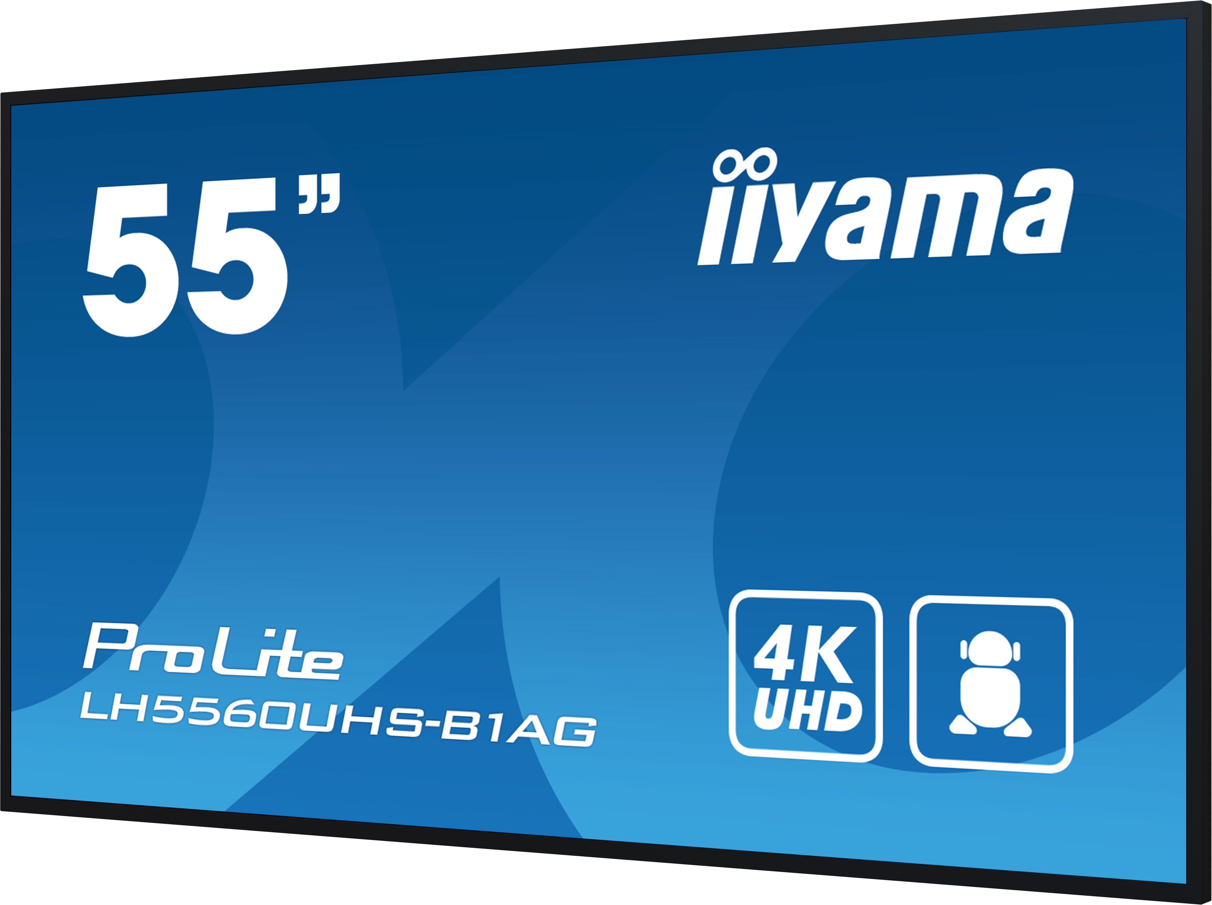  d/m² 4K Ultra HD Svart Inbyggd processor Android 11 24/7 iiyama LH5560UHS-B1AG 4948570122301 Skyltställ   LH5560UHS-B1AG www