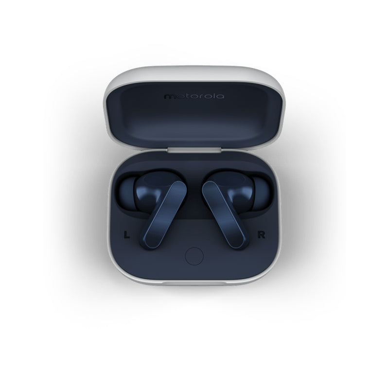  e   Motorola Moto Buds Hörlurar Trådlös I öra Samtal/musik/sport/vardag Bluetooth Blå Motorola PG38C05748 0840023264559|8400