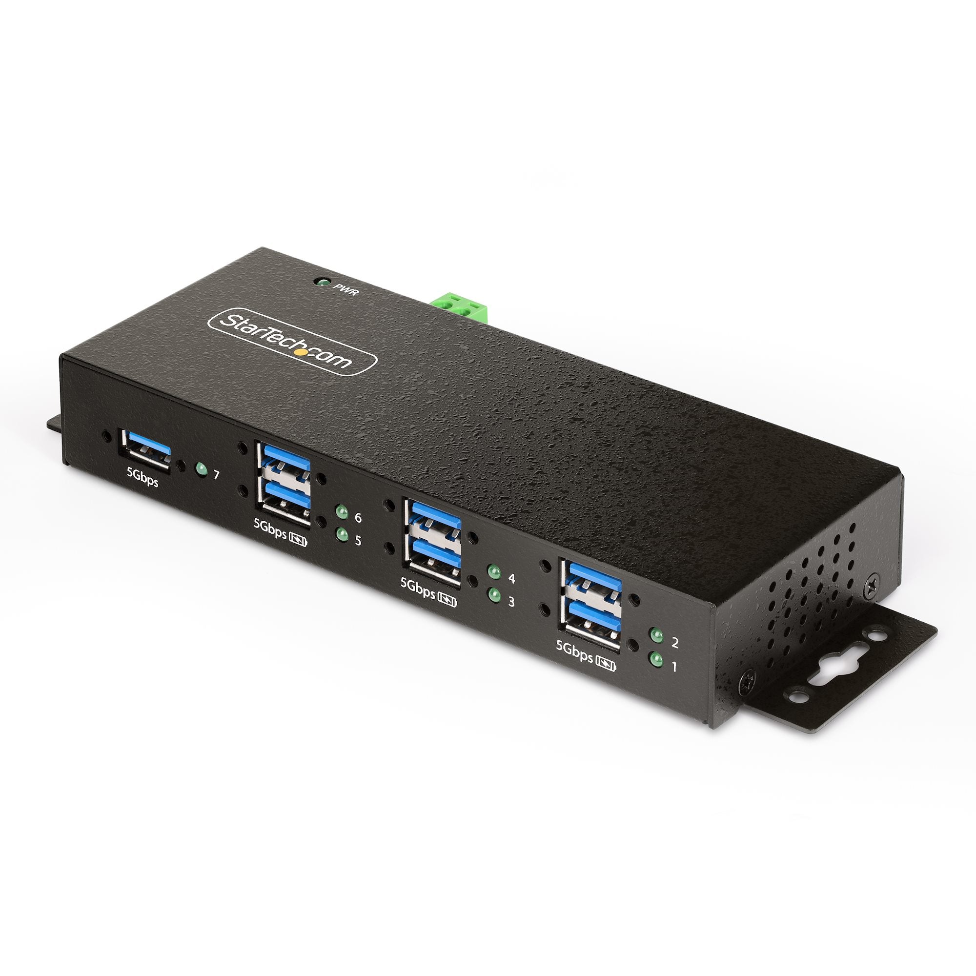  www.electricalstuff.se ElectricalStuff.se   StarTech.com Hanterad USB-hubb med 7 portar och 7x USB-A, robust industrihölje i