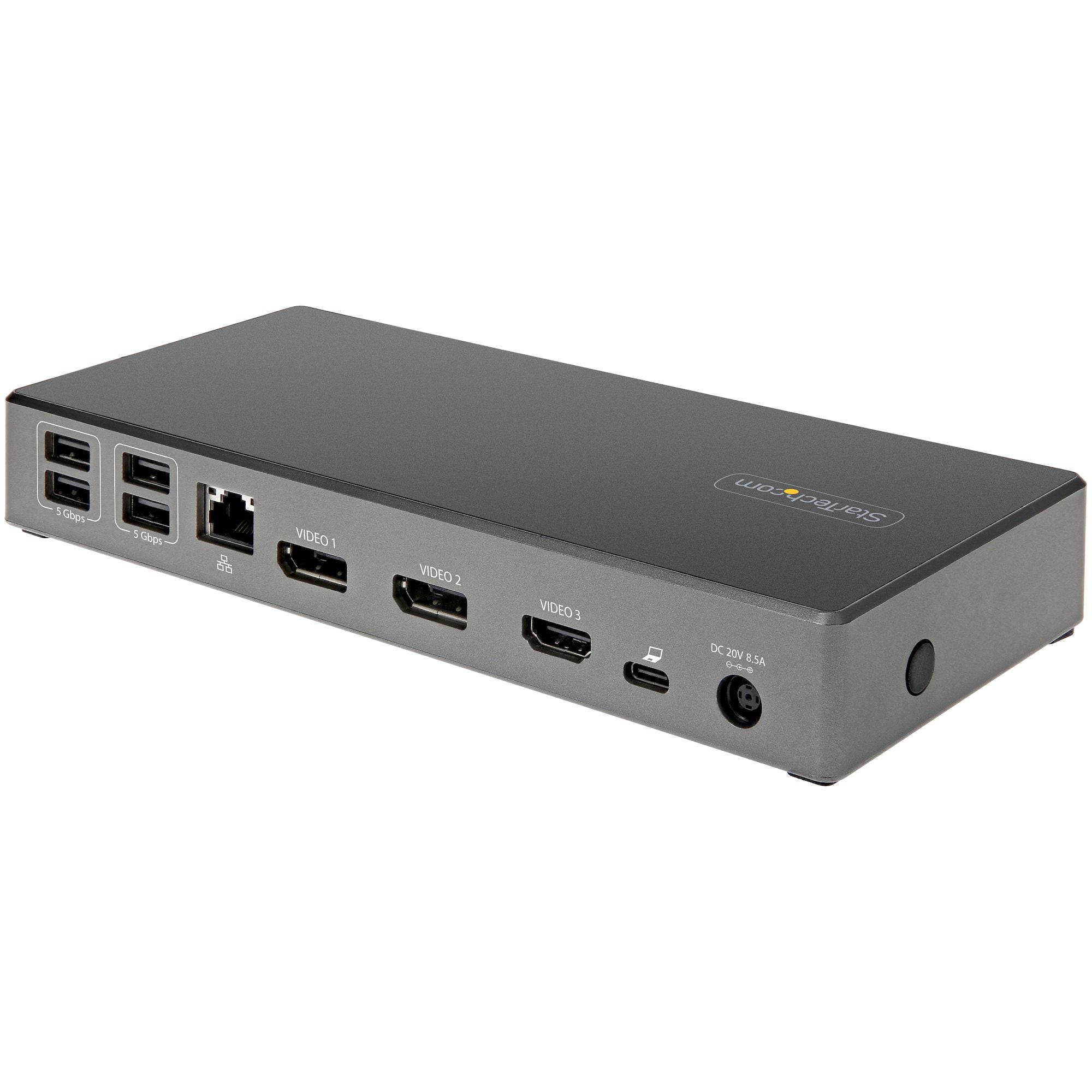  ärmar - 100 W strömförsörjning - DP 1.4 alt-läge och DSC, 2x DisplayPort 1.4/HDMI 2.0 - 6x USB (2x 10 Gbit/s) - Windows/Chro