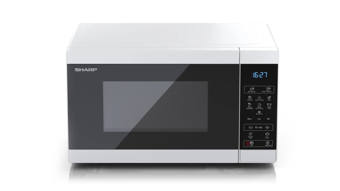  E-W mikrovågsugn Svart, Vit Enbart mikrovågsugn Bänkdiskmaskin 20 l 800 W Sharp YC-MS02E-W 4974019161235 Mikrovågsugnar   YC