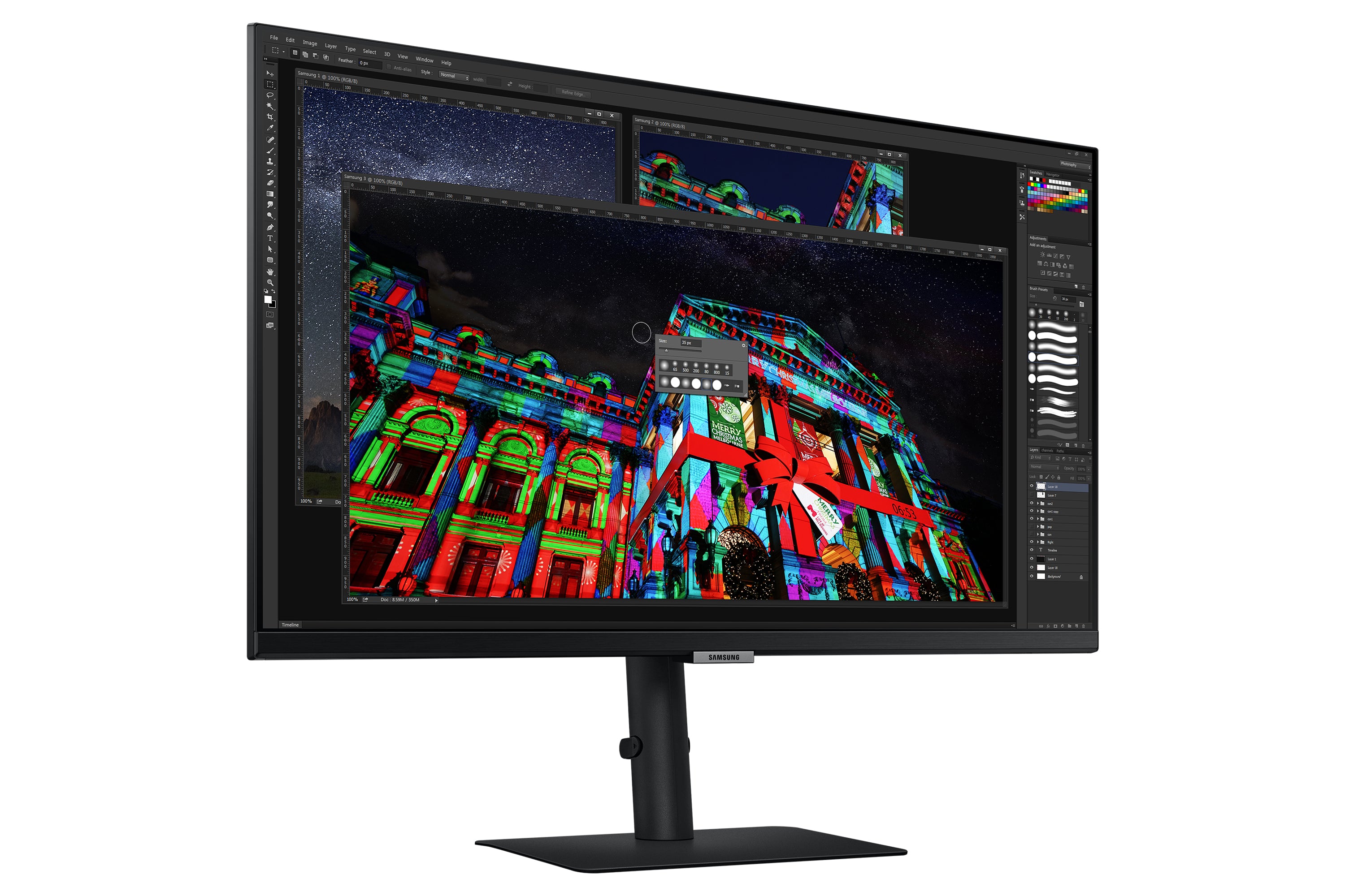  lar 4K Ultra HD LCD Svart Samsung LS27A800UJUXEN  Platta Pc-Skärmar   S27A800UJU www.electricalstuff.se ElectricalStuff.se  