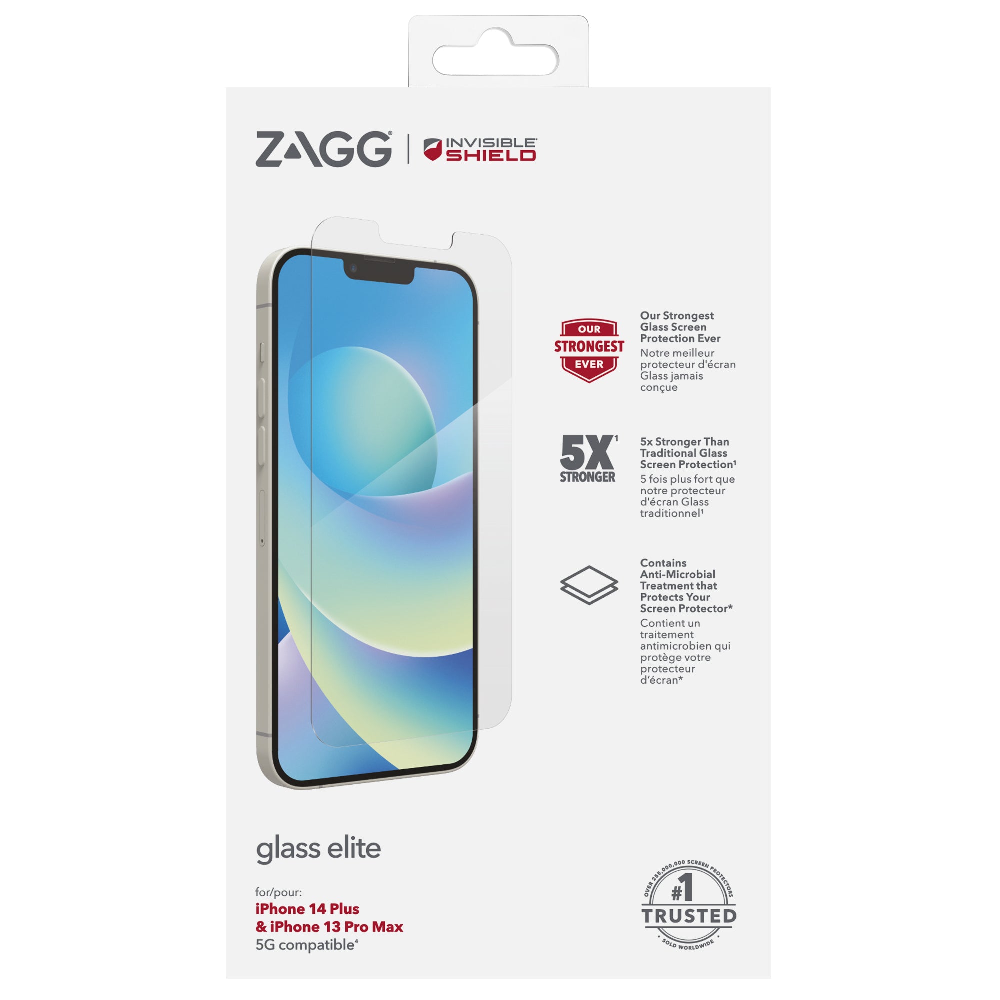  nvisibleShield Glass Elite Apple 1 styck ZAGG 200108729 0840056148840|840056148840 Skärm- och Baksidesskydd till Mobiltelefo