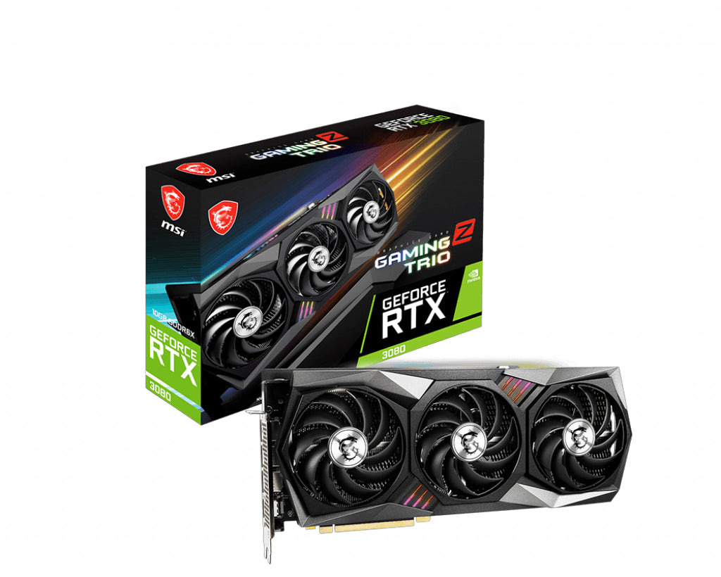  www.electricalstuff.se ElectricalStuff.se   MSI GAMING RTX 3080 Z TRIO 10G LHR grafikkort NVIDIA GeForce RTX 3080 10 GB GDDR