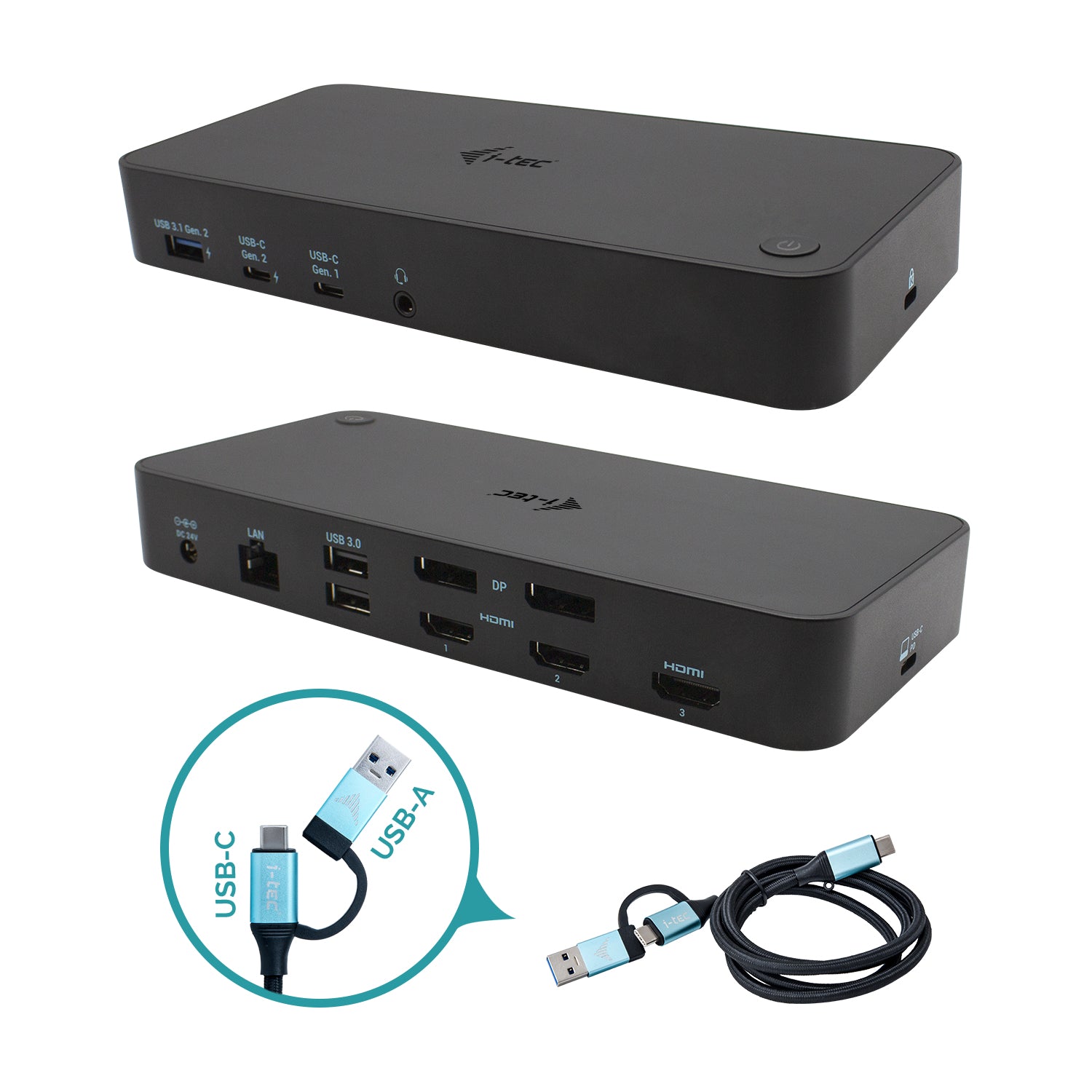  www.electricalstuff.se ElectricalStuff.se   i-tec CATRIPLEDOCKPDPRO dockningsstationer för bärbara datorer Kabel USB 3.2 Gen