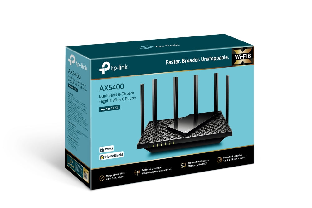   TP-Link ARCHER AX73 6935364010263|0840030702327|840030702327|6935364010270 Trådlösa Routrar Archer  Archer AX73 www.electri