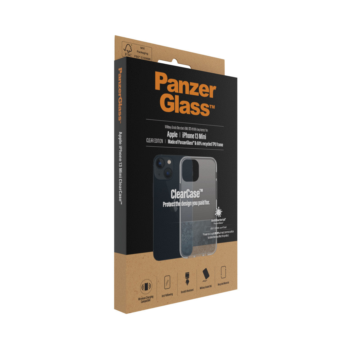  2 mobiltelefonfodral Omslag Transparent PanzerGlass 0312 5711724003127 Mobiltelefonfodral   0312 www.electricalstuff.se Elec