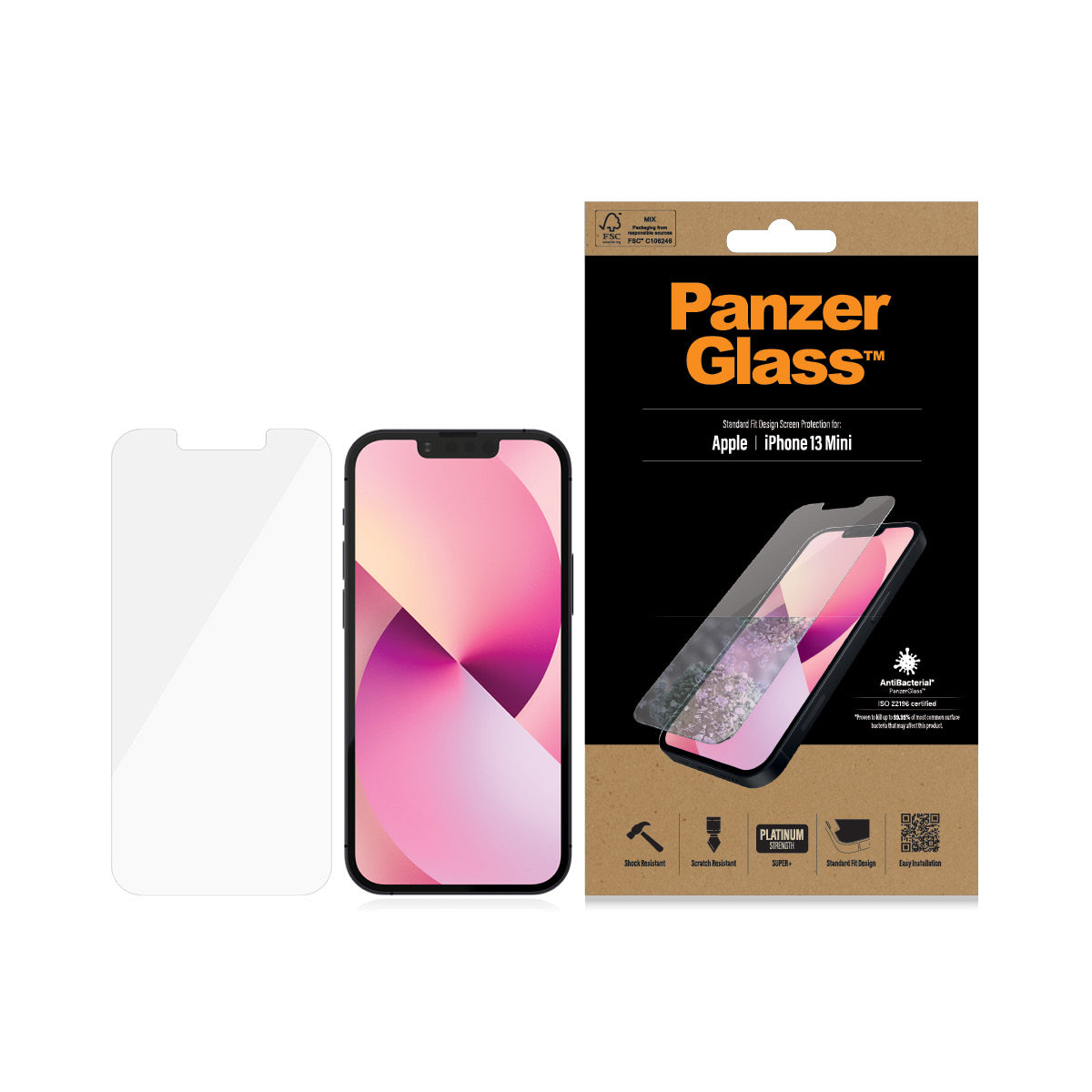  e ElectricalStuff.se   PanzerGlass 2741 skärm- och baksidesskydd till mobiltelefon Genomskinligt skärmskydd Apple 1 styck Pa
