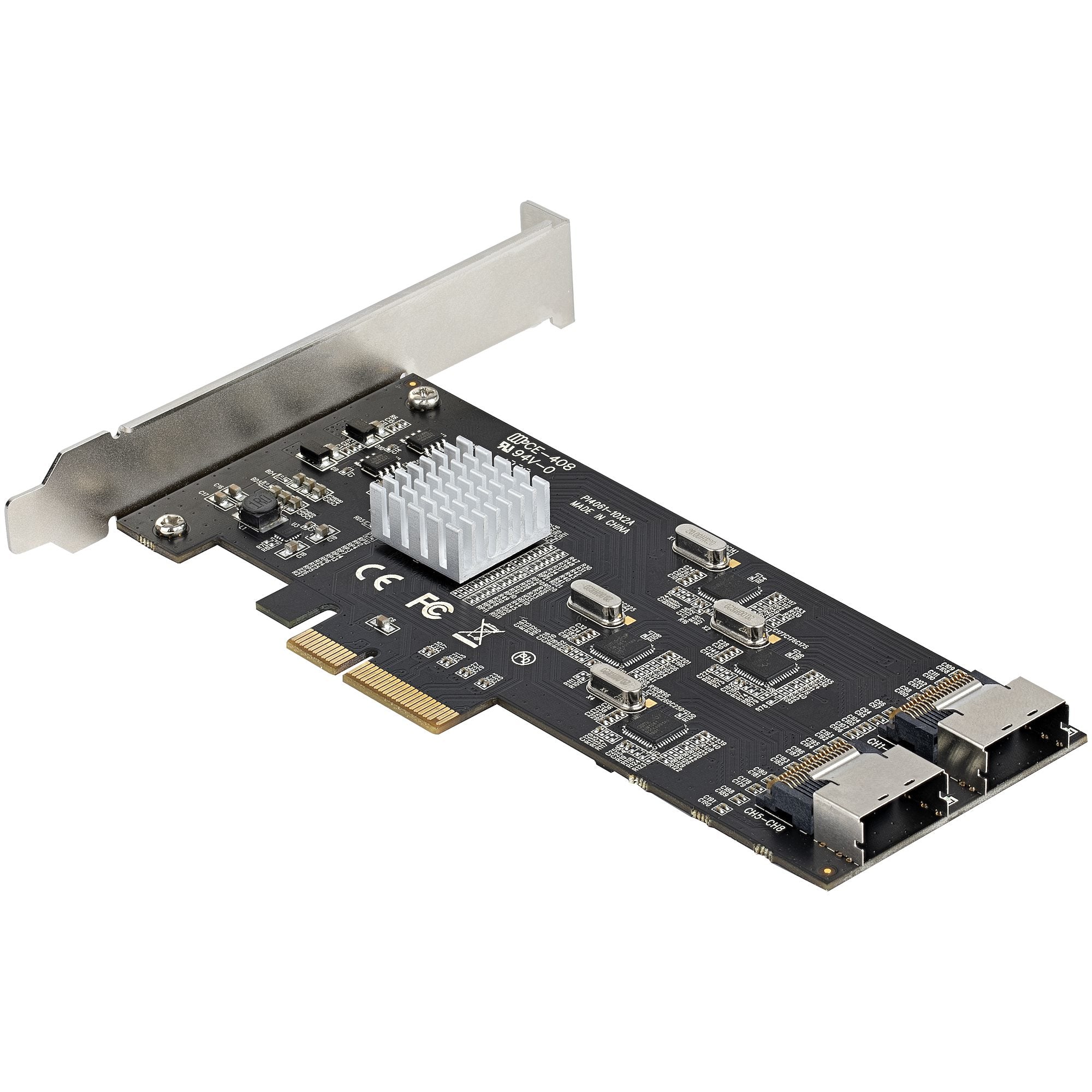  - SATA PCIe-kontrollerkort - PCI-e x4 Gen 2 till SATA III - SATA HDD/SSD StarTech.com 8P6G-PCIE-SATA-CARD 0065030893275|0650