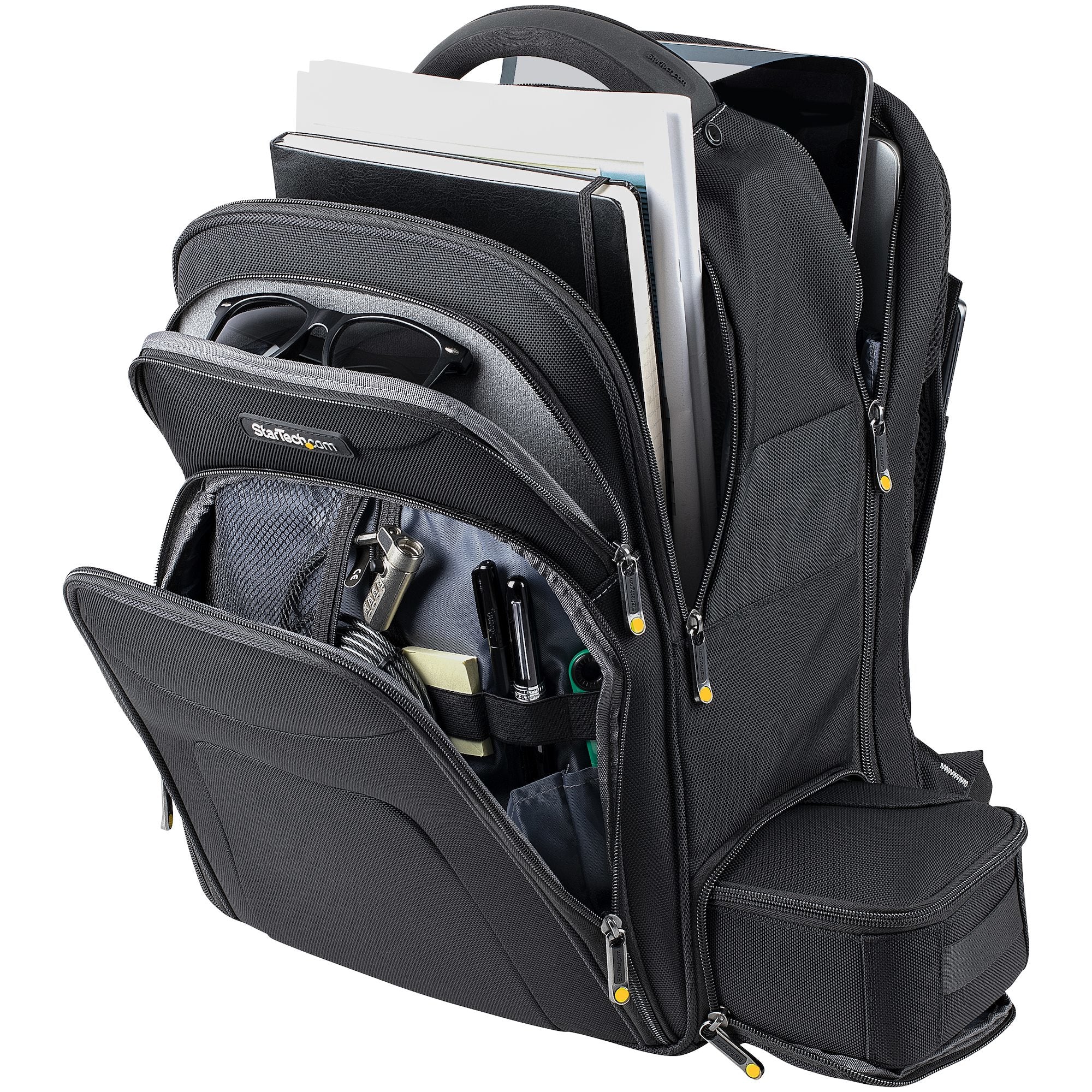  llbehör - Ryggsäck för affärsresor - Ergonomisk väska för bärbar dator - Hållbar nylon - Fickor för NoteBook/surfplatta www.