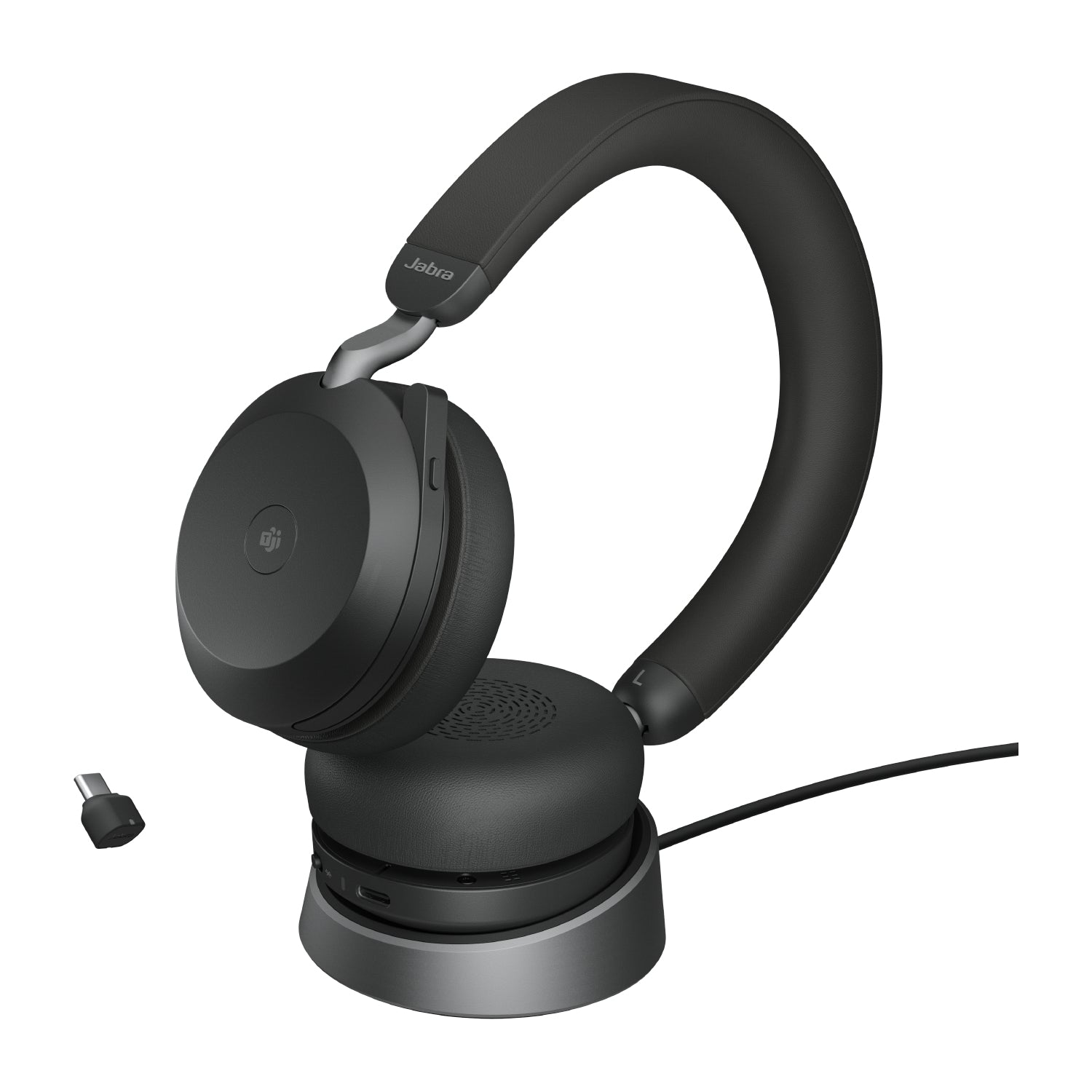   Samtal/musik USB Type-C Bluetooth Laddningsställ Svart Jabra 27599-999-889 5706991024364|0706487021490|706487021490 Hörlura