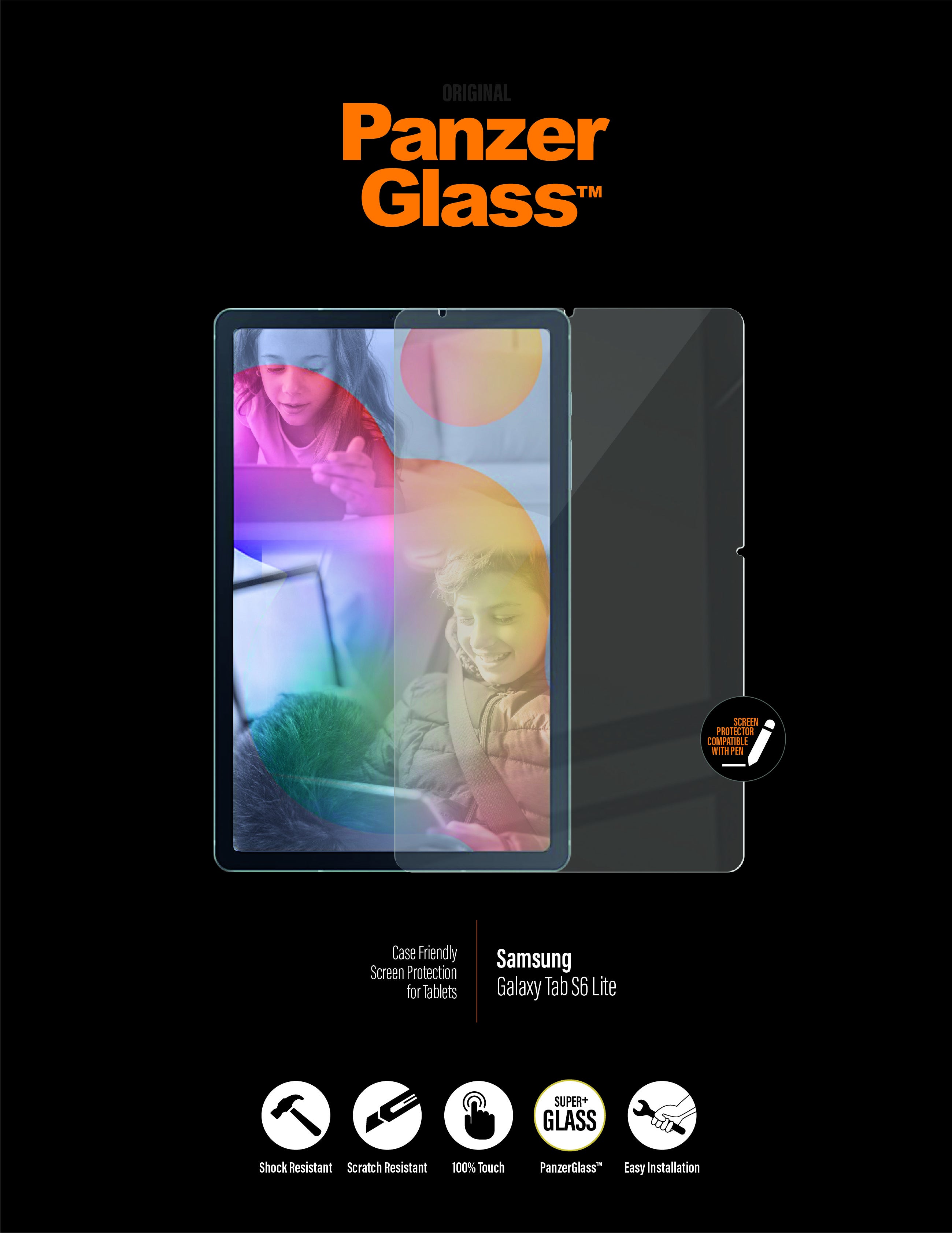  nligt skärmskydd Samsung 1 styck PanzerGlass 7214 5711724072147 Skärmskydd för Surfplattor   7214 www.electricalstuff.se Ele