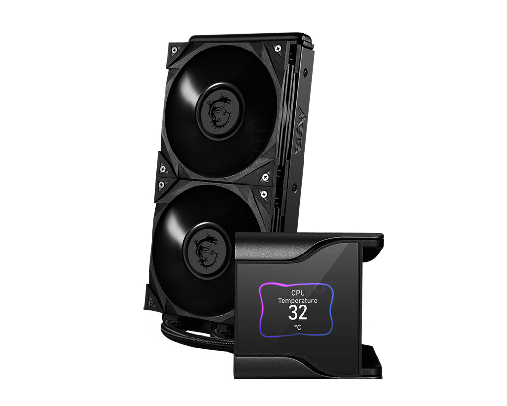  em för dator Processor Allt-i-ett vätskekylare Svart MSI MEG CORELIQUID S280 4719072858230 Kylsystem för Datorer   MEG COREL