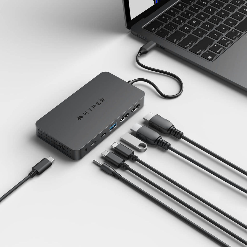  xt Dual Kabel USB Type-C Grå Targus HD7002GL 6941921149093 Dockningsstationer För Bärbara Datorer   HyperDrive Next Dual www