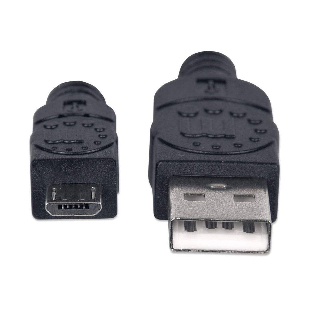  nhattan 307178 USB-kablar USB 2.0 1,8 m USB A Micro-USB B Svart Manhattan 307178 0766623307178|766623307178|0012303520604|01