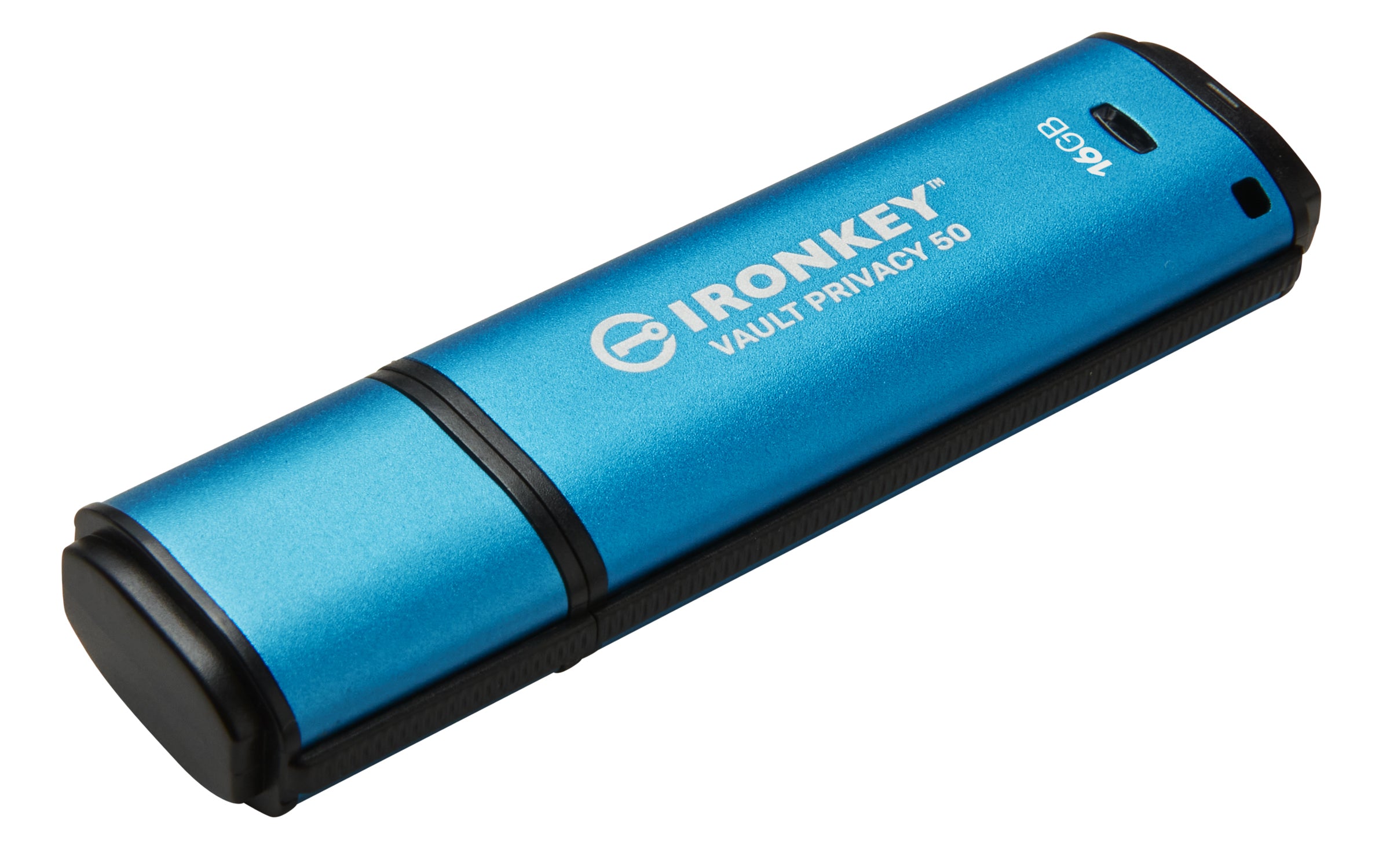  1 (3.1 Gen 1) Svart, Blå Kingston Technology IKVP50/16GB 0740617329001|740617329001 USB-Sticka IronKey  Vault Privacy 50 www