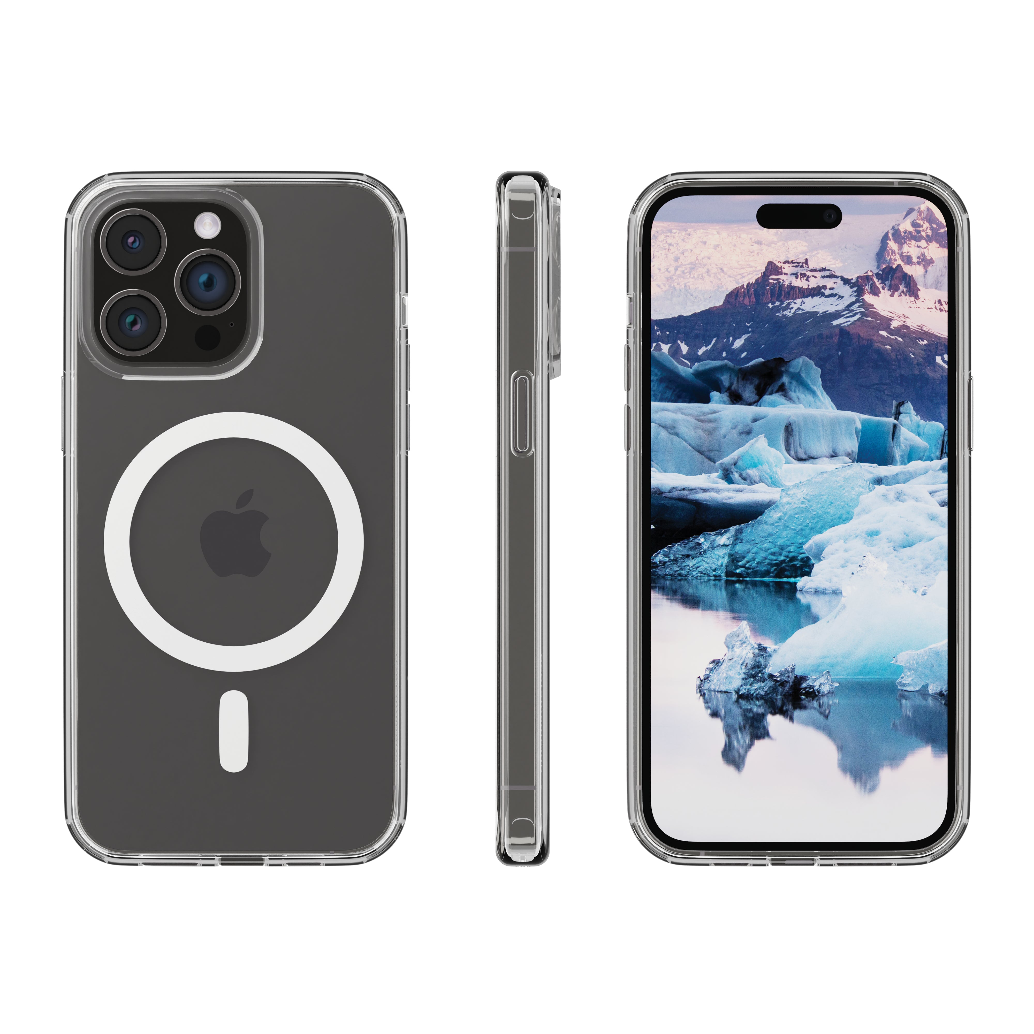  dbramante1928 Iceland Pro MagSafe mobiltelefonfodral Omslag Transparent, Vit dbramante1928 IM67CL001875 5711428018755 Mobilt