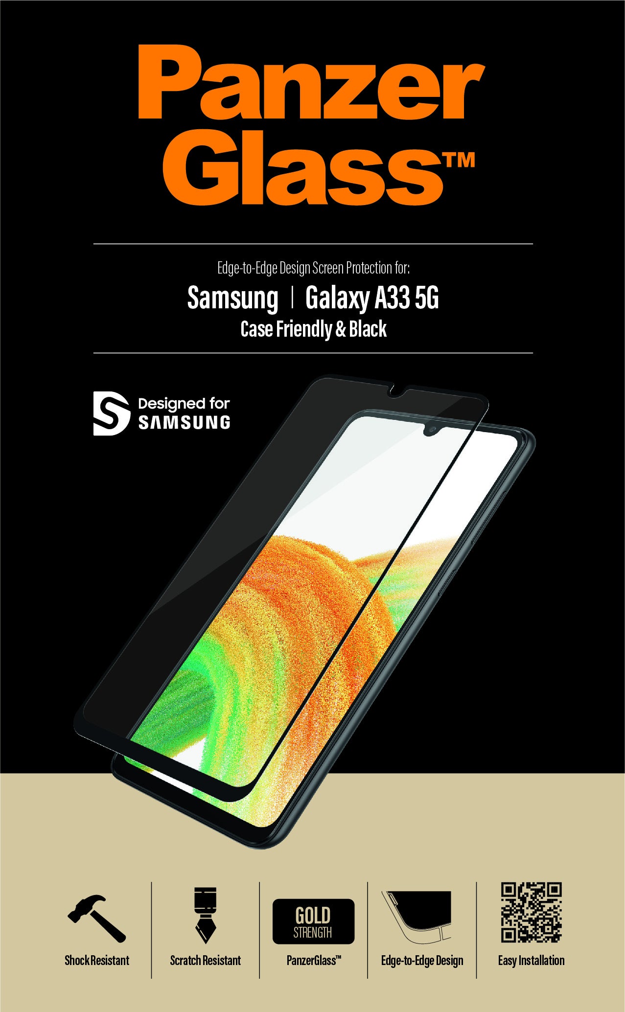  sskydd till mobiltelefon Genomskinligt skärmskydd Samsung 1 styck PanzerGlass 7291 5711724072918 Skärm- och Baksidesskydd ti