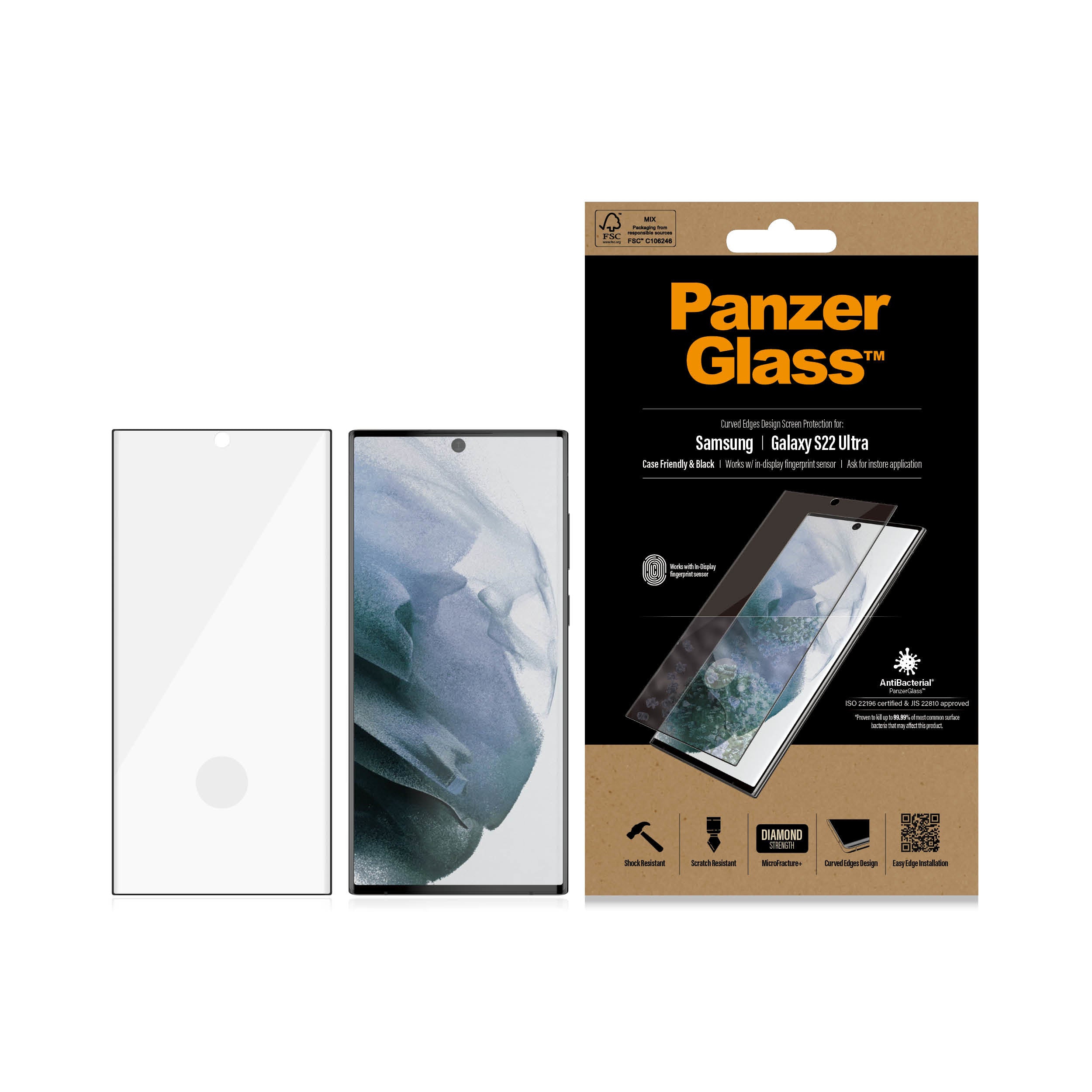  .se ElectricalStuff.se   PanzerGlass 7295 skärm- och baksidesskydd till mobiltelefon Genomskinligt skärmskydd Samsung 1 styc