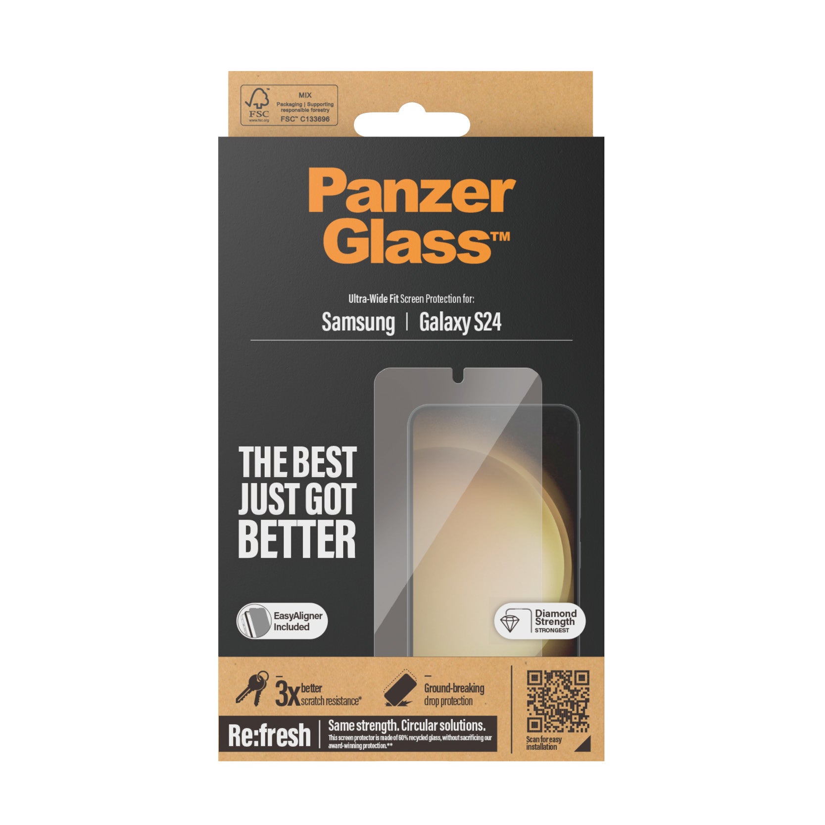   PanzerGlass Ultra Wide Fit Genomskinligt skärmskydd Samsung 1 styck PanzerGlass 7350 5711724073502 Skärm- och Baksidesskyd