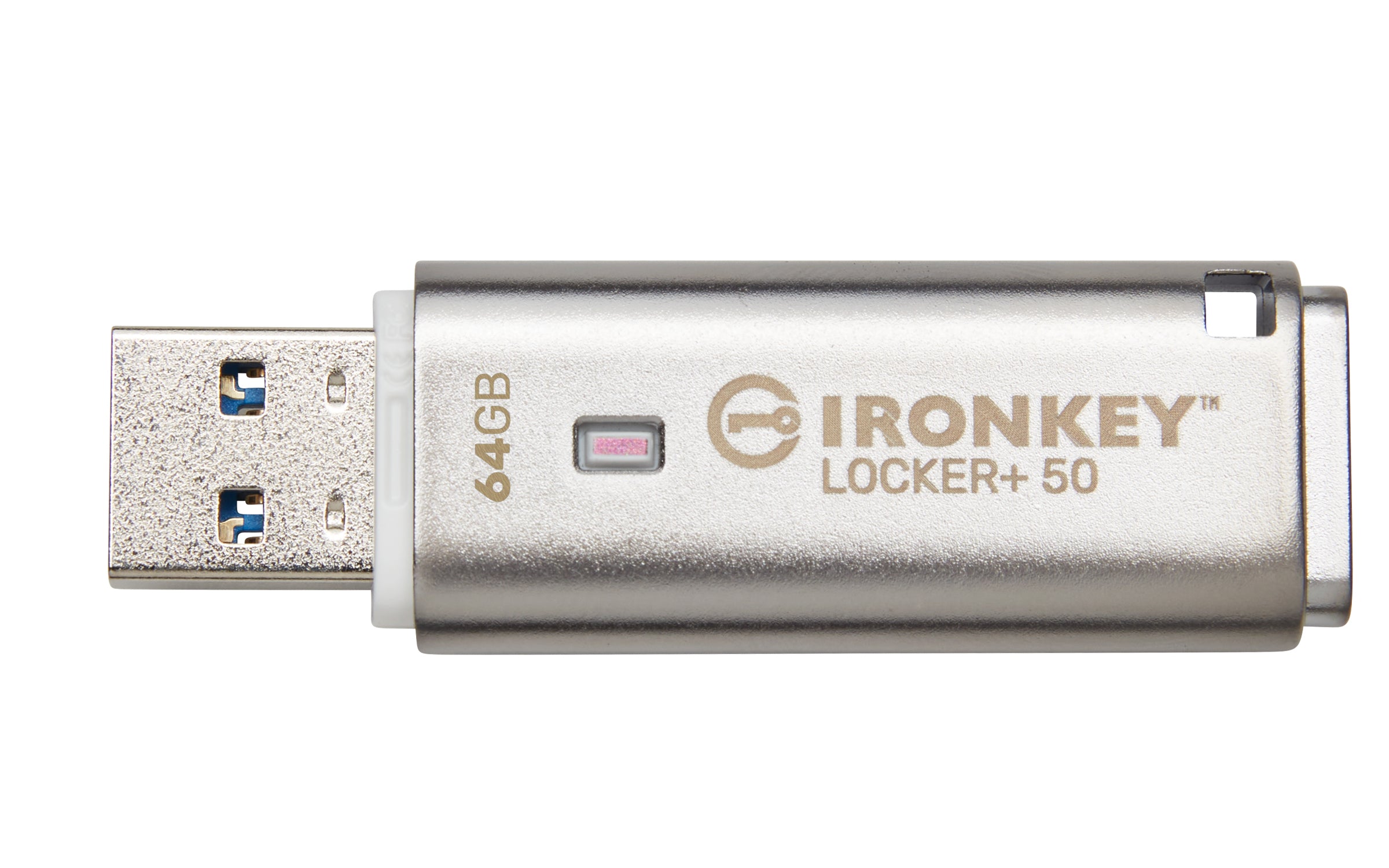  uff.se   Kingston Technology IronKey Locker+ 50 USB-sticka 64 GB USB Type-A 3.2 Gen 1 (3.1 Gen 1) Silver Kingston Technology