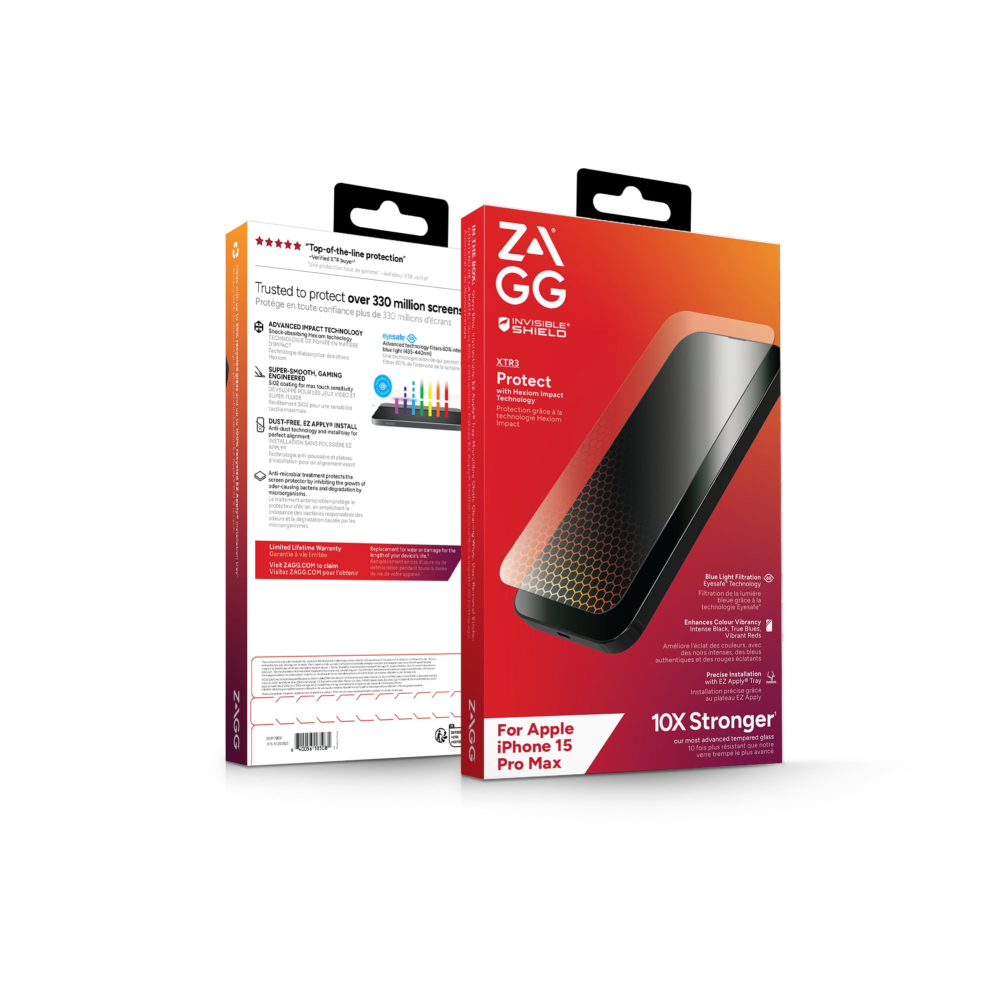  one 15 Pro Max Screen EN/FR ZAGG 200111803 0840056185081|840056185081 Skärm- och Baksidesskydd till Mobiltelefoner Invisible
