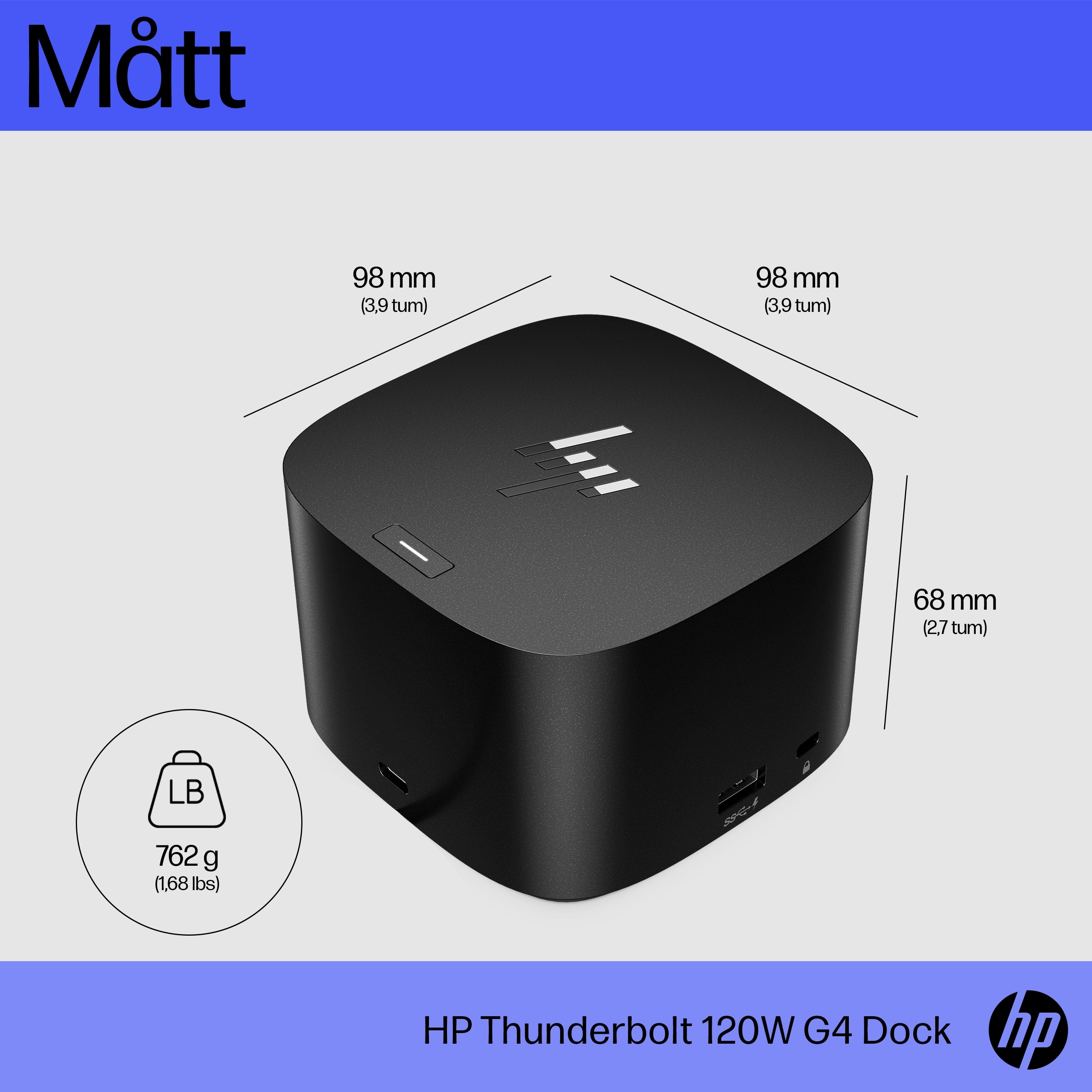  .electricalstuff.se ElectricalStuff.se   HP Thunderbolt-docka 120 W G4 HP 4J0A2AA#ABB 0196068757403|196068757403 Dockningsst