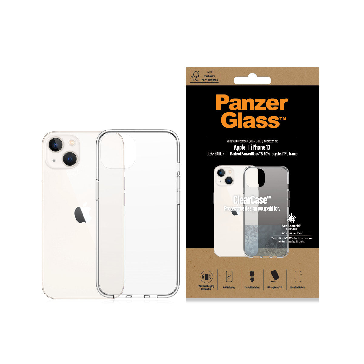  15,5 cm (6.1") Omslag Transparent PanzerGlass 0313 5711724003134 Mobiltelefonfodral   313 www.electricalstuff.se Electrical