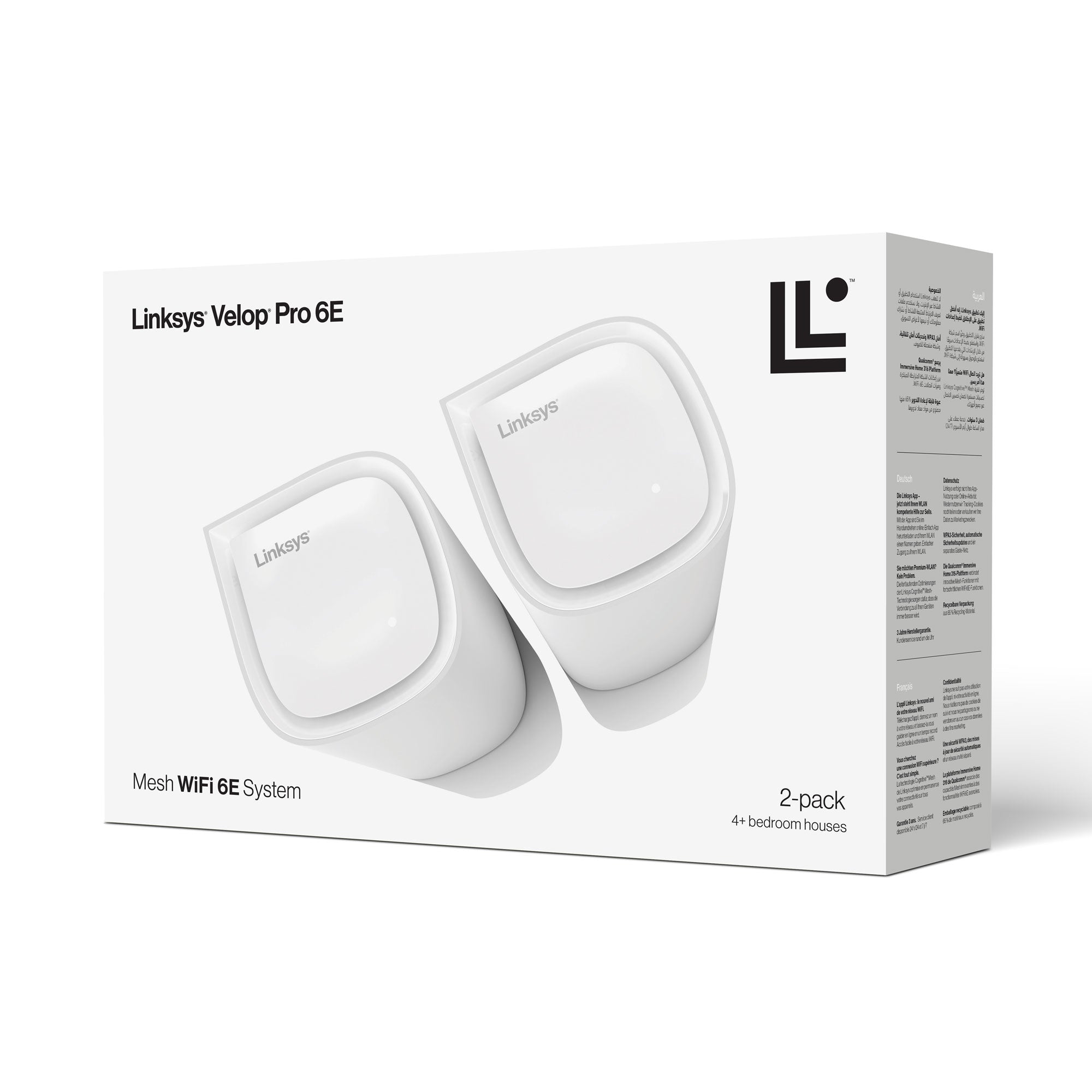  83856640 Mesh Wi-Fi-system   Velop Pro 6E Mesh WiFi 6E True trippelbandssystem www.electricalstuff.se ElectricalStuff.se   L