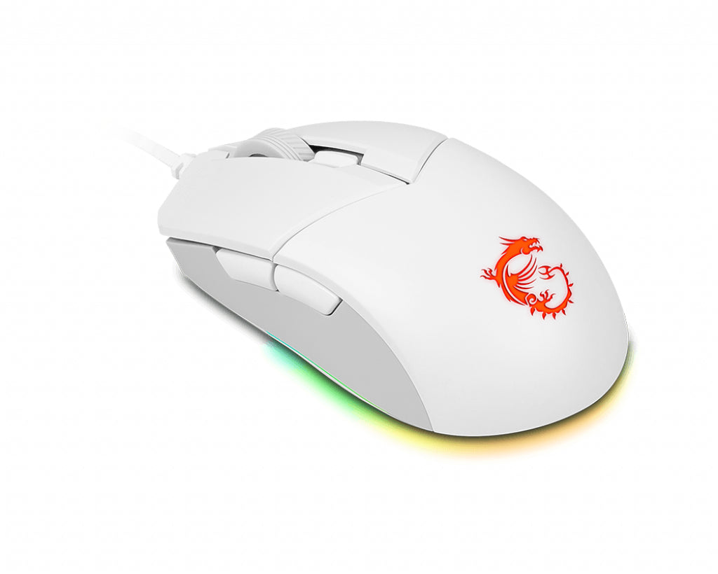   www.electricalstuff.se ElectricalStuff.se   MSI CLUTCH GM11 WHITE datormöss Spela Ambidextrous USB Type-A Optisk 5000 DPI M