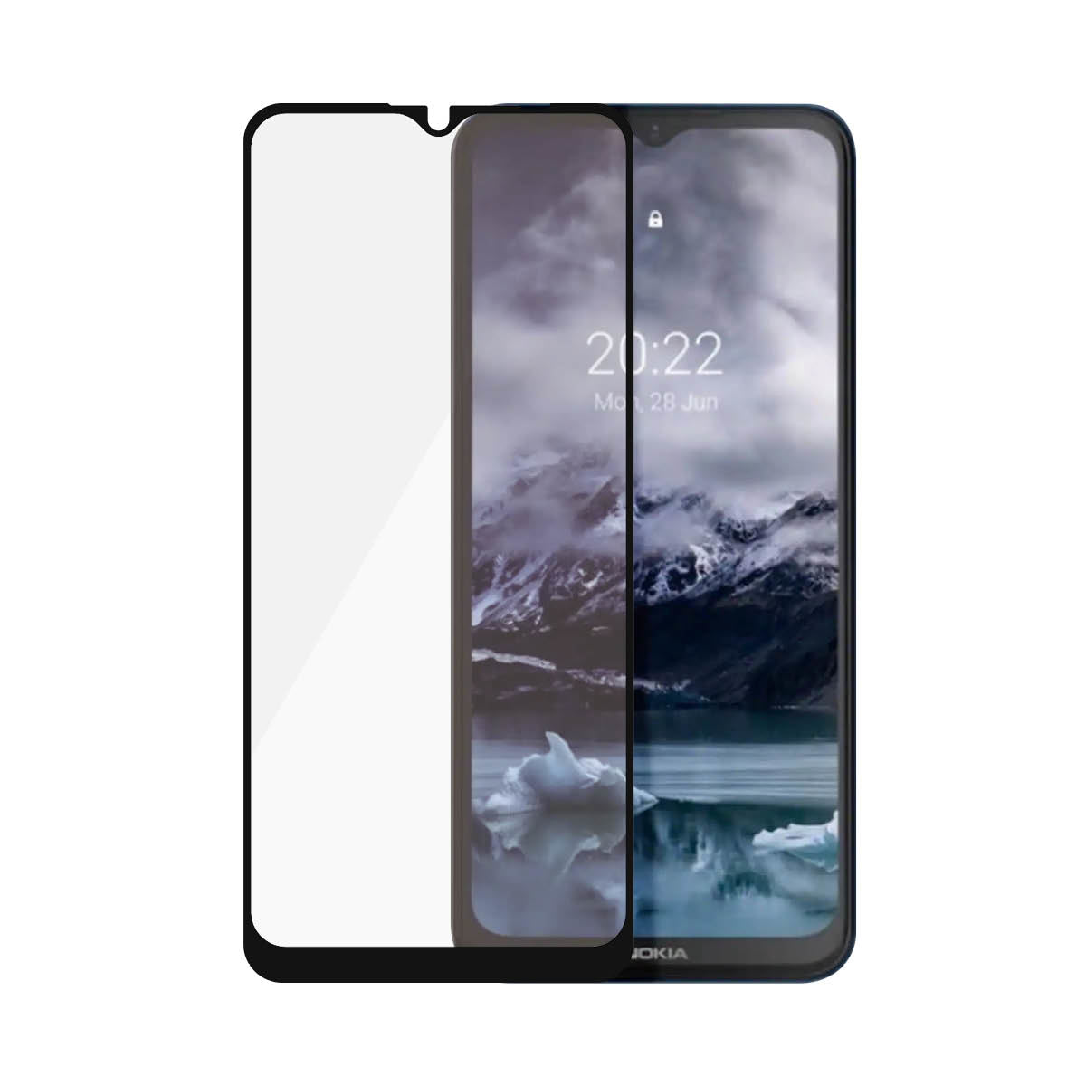  m- och baksidesskydd till mobiltelefon Genomskinligt skärmskydd Nokia 1 styck PanzerGlass 6791 5711724067914 Skärm- och Baks