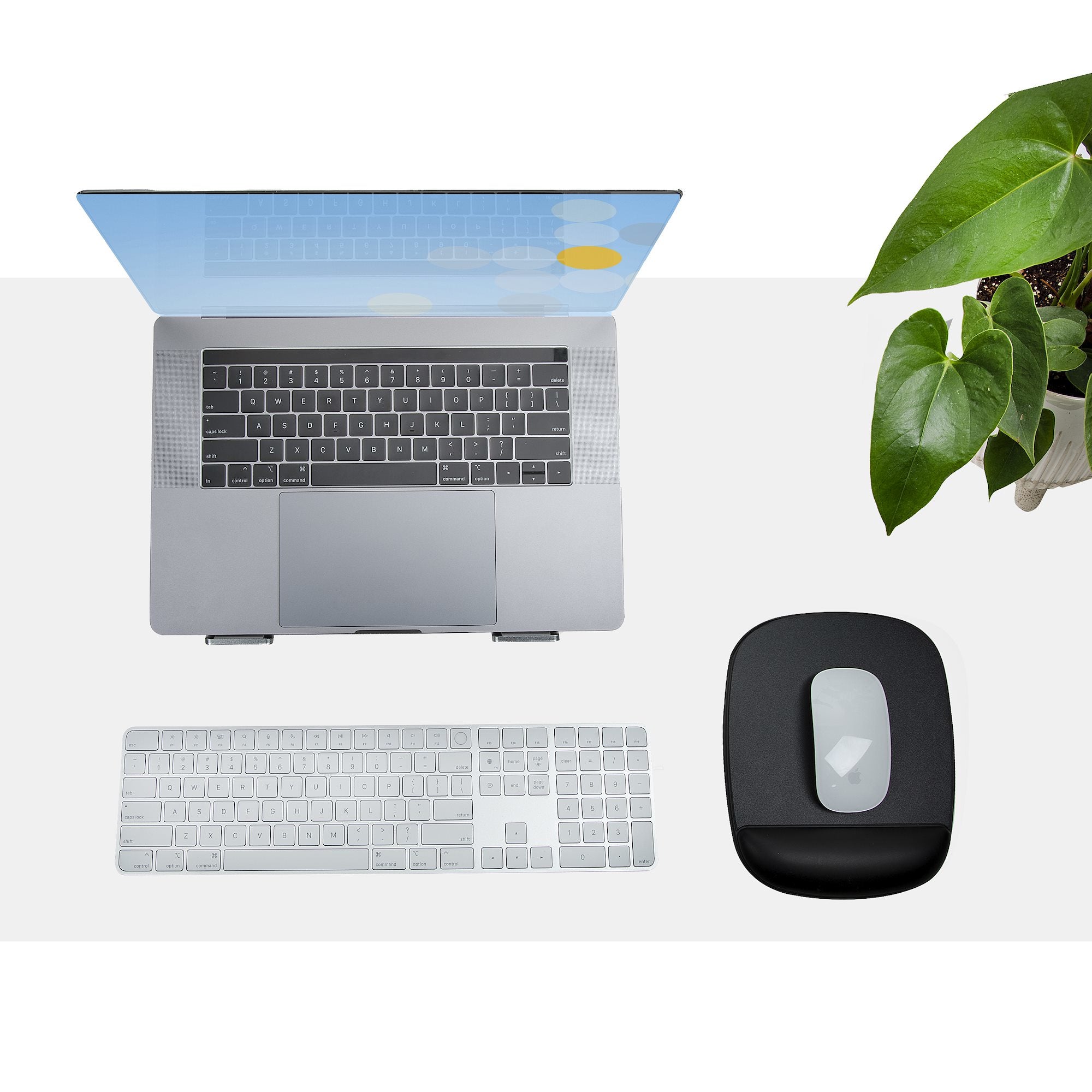  dledsstöd, skrivbordshandledsdyna med halkfri PU-bas, vadderade gelmusmatta med handledsstöd StarTech.com B-ERGO-MOUSE-PAD 0