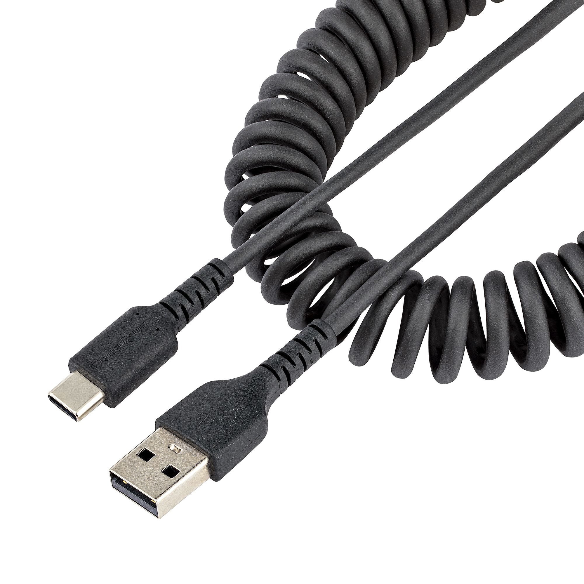  www.electricalstuff.se ElectricalStuff.se   StarTech.com 1 m USB-A till C-laddningskabel, kraftig spiralkabel för snabb ladd