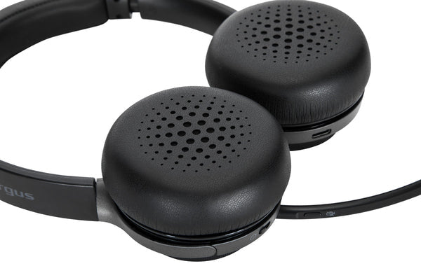  se   Targus AEH104GL hörlur och headset Kabel & Trådlös Huvudband Samtal/musik USB Type-C Bluetooth Svart Targus AEH104GL 50