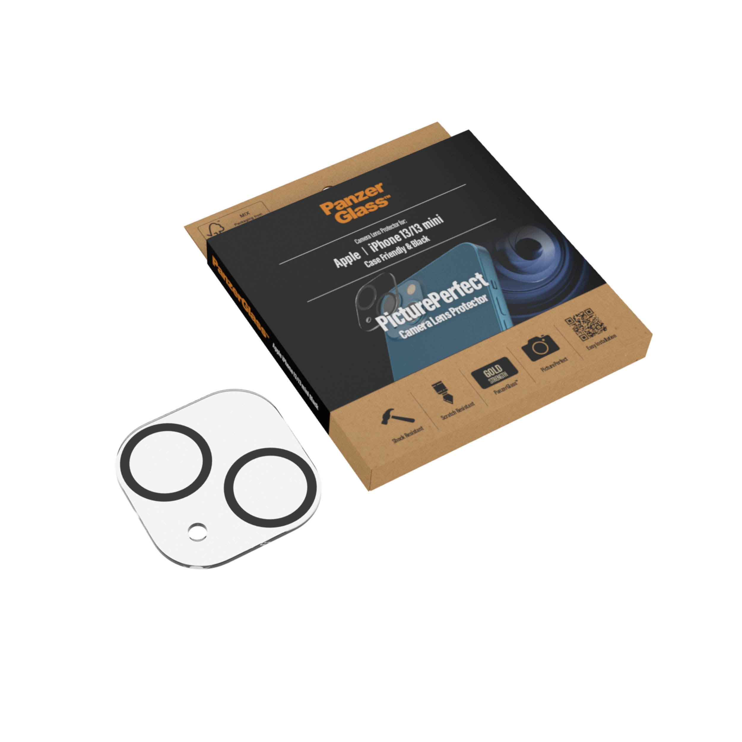   PanzerGlass 0383 skärm- och baksidesskydd till mobiltelefon Genomskinligt skärmskydd Apple 1 styck PanzerGlass 0383 5711724