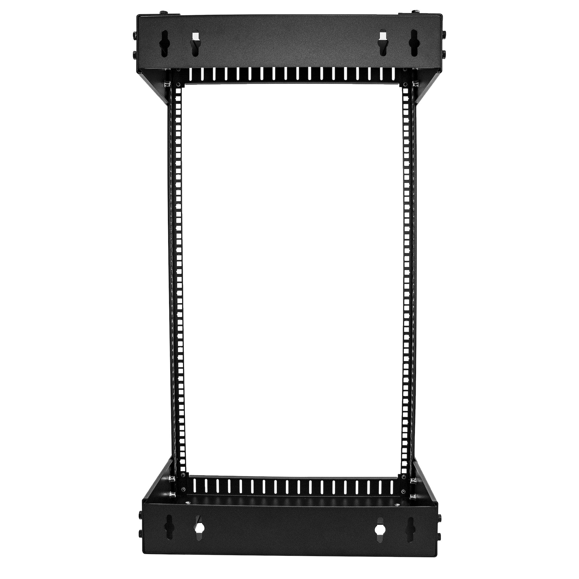  lpar, 19-tums serverrack med öppen ram och justerbart djup, väggmonterat datarack för IT/AV/patchpanel/datorutrustning - kor