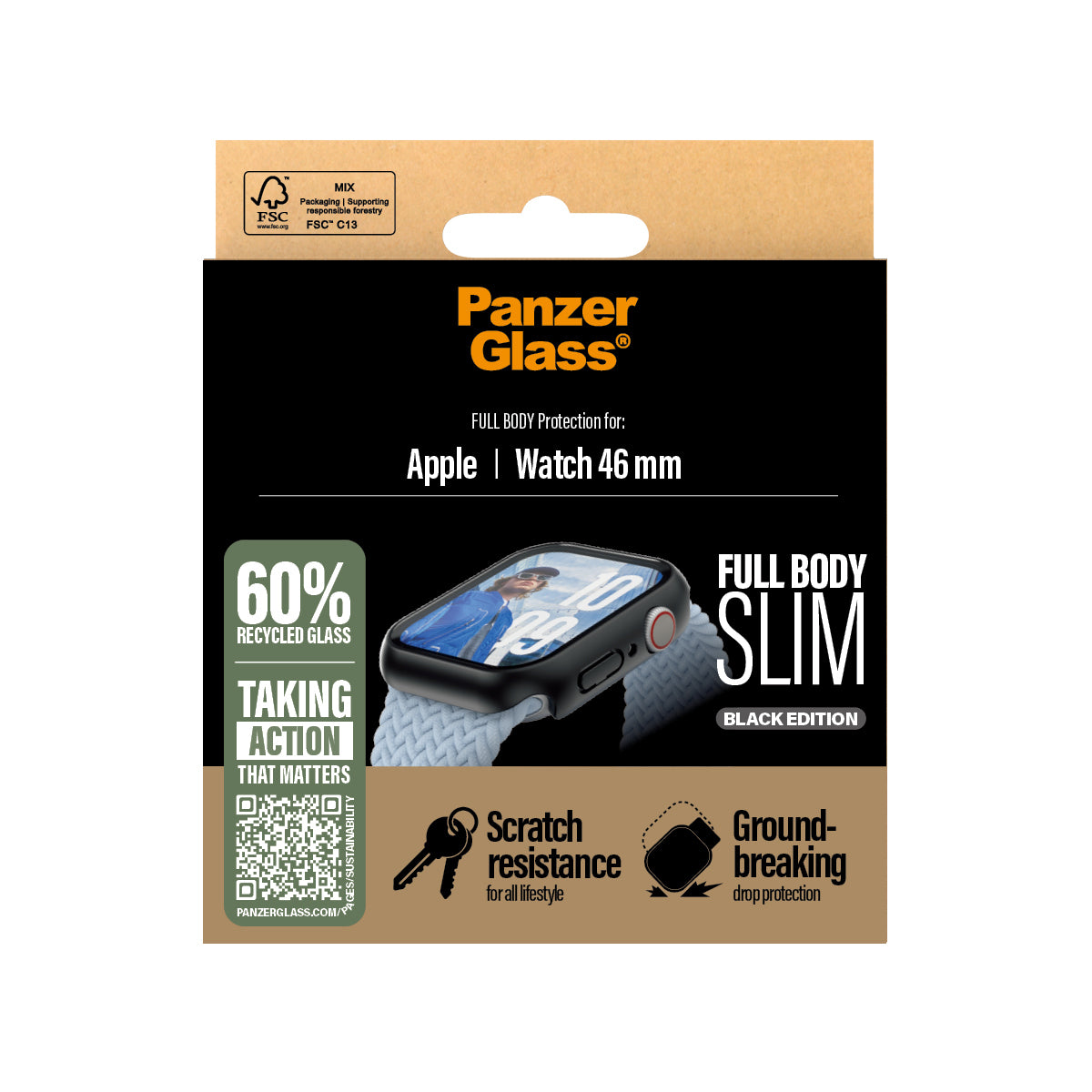  stuff.se ElectricalStuff.se   PanzerGlass PG Scrn Snap FB Slim BlK Watch 45mm 2024 Transparent Polyetentereftalat (PET) Panz