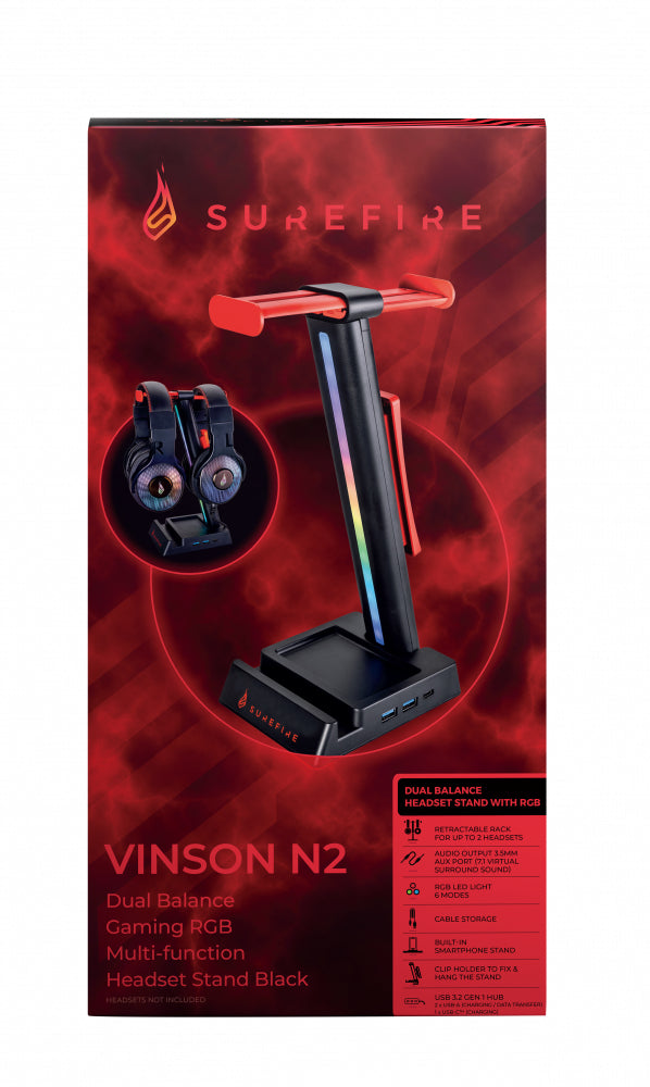  Stativ till headset SureFire 48847 0023942488477|023942488477 Hörlurstillbehör   VINSON N2 www.electricalstuff.se Electrical