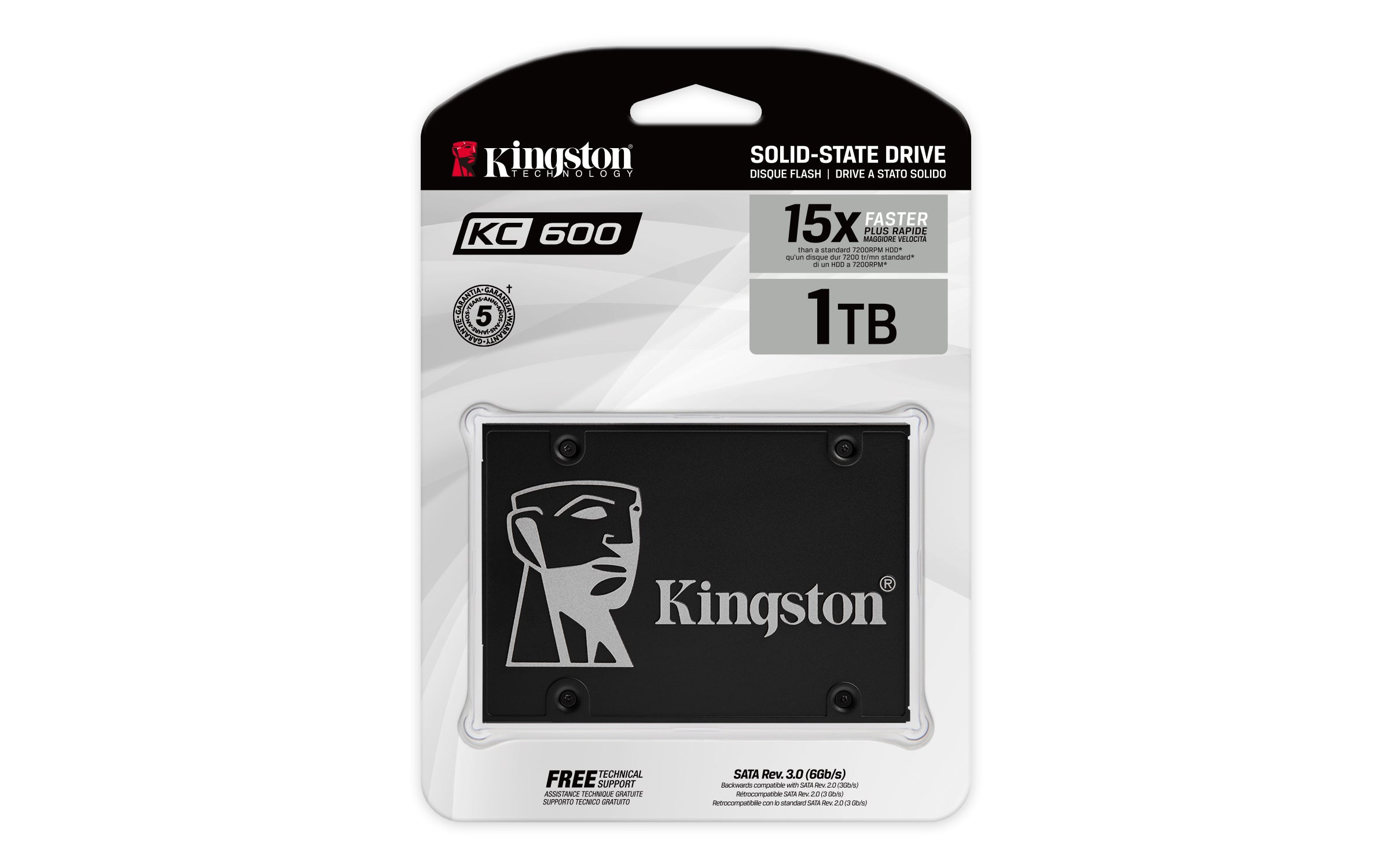   www.electricalstuff.se ElectricalStuff.se   Kingston Technology KC600 1,02 TB 2.5" Serial ATA III 3D TLC Kingston Technolog