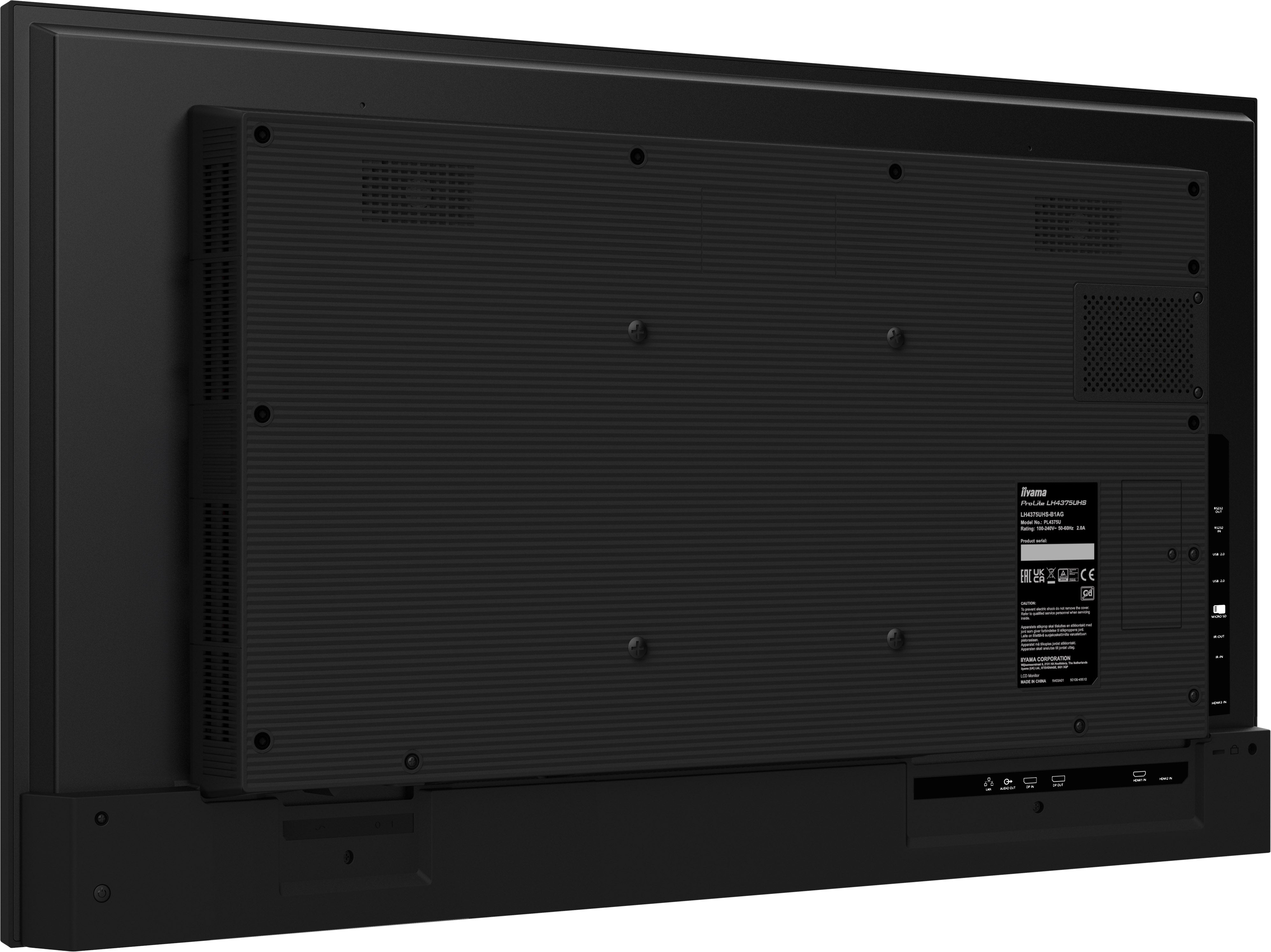  r digital skyltning 125,7 cm (49.5") LCD Wi-Fi 500 cd/m² 4K Ultra HD Svart Inbyggd processor Android 11 24/7 iiyama LH5075UH