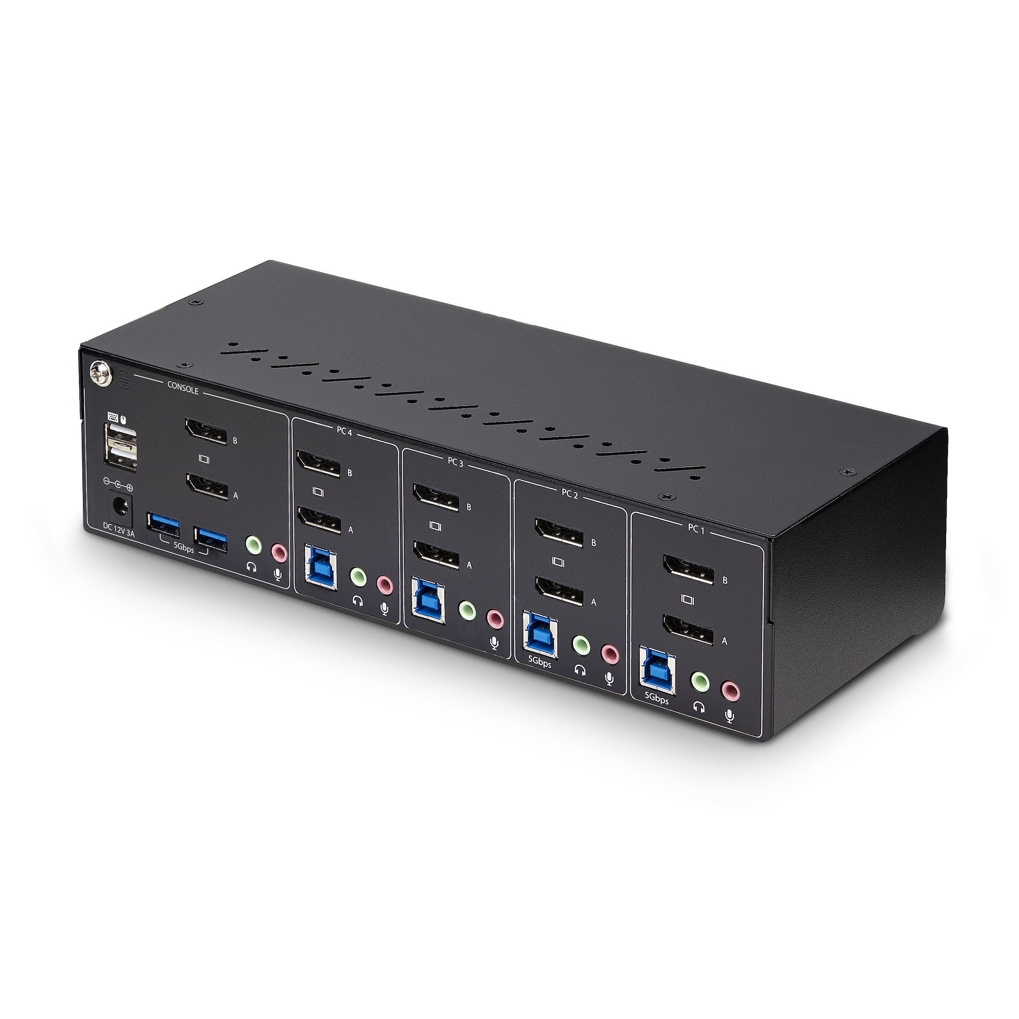  60 Hz, 2x USB 5 Gbps-hubbportar, 2x USB 2.0 HID-portar, växling med genvägskommando och tryckknapp, TAA-kompatibel - ESD-sky