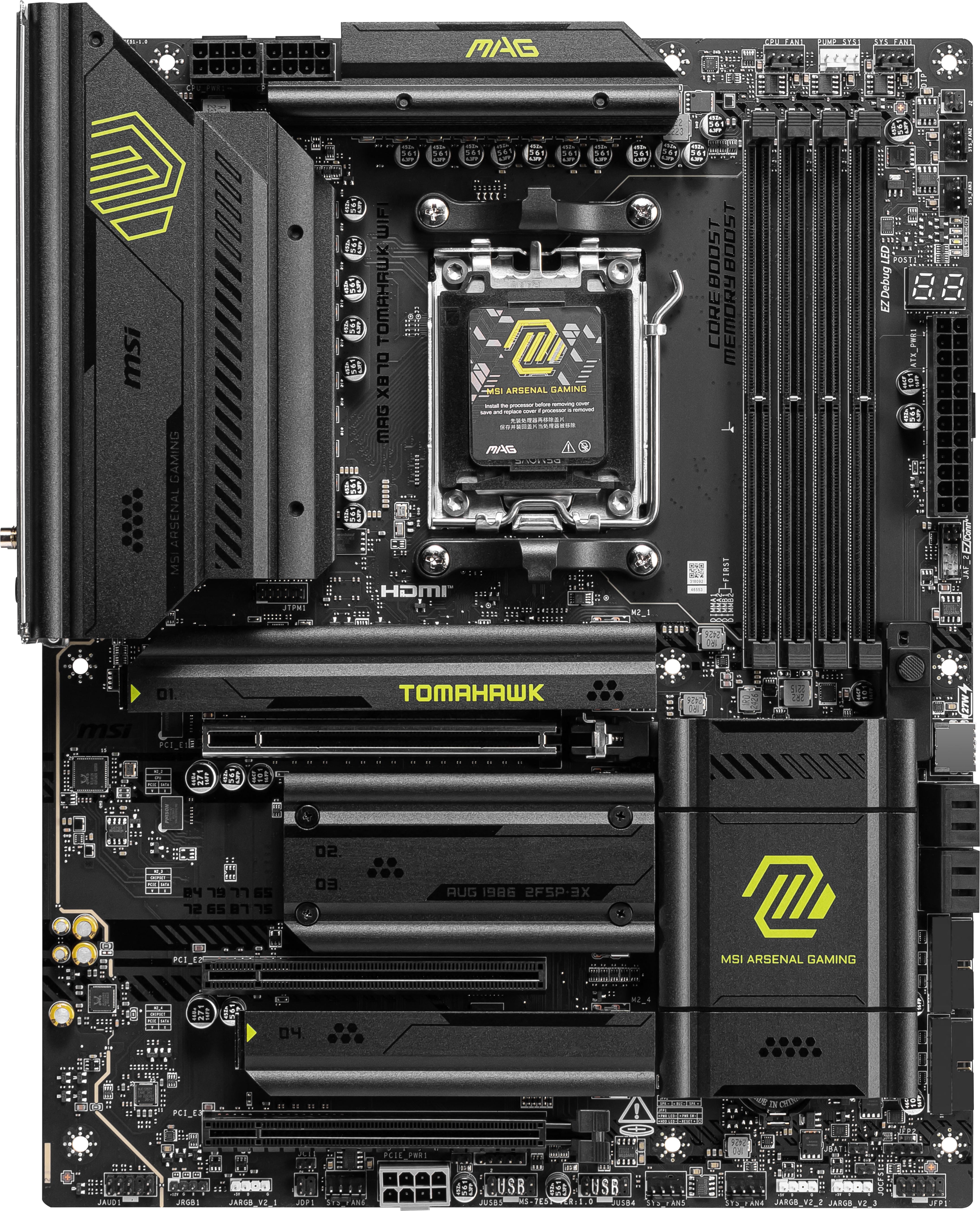  www.electricalstuff.se ElectricalStuff.se   MSI MAG X870 TOMAHAWK WIFI moderkort AMD X870 AM5-sockel ATX MSI MAG X870 TOMAHA
