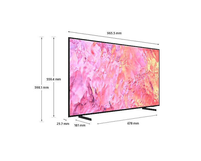    Samsung Series 6 QE43Q60CAUXXH TV-apparat 109,2 cm (43") 4K Ultra HD Smart-TV Wi-Fi Grå Samsung QE43Q60CAUXXH 880609478407