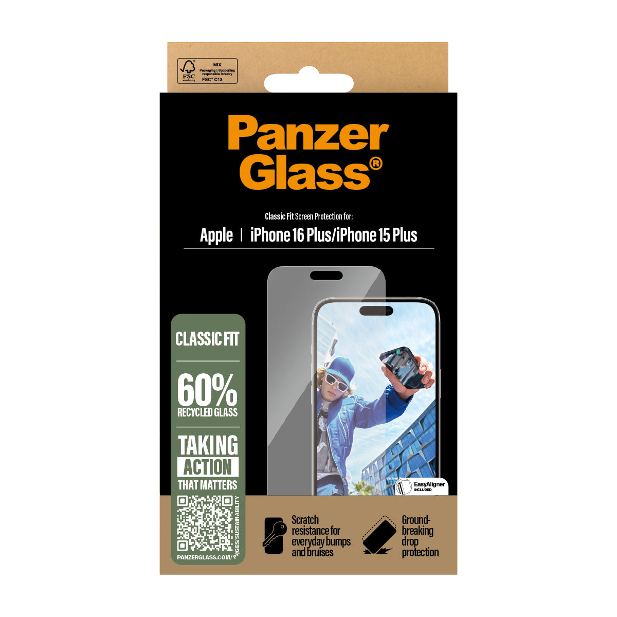  .7Inch Classic Fit PanzerGlass 2875 5715685002731 Övrigt   PG Scrn iPhone 16 6.7Inch Classic Fit www.electricalstuff.se Elec