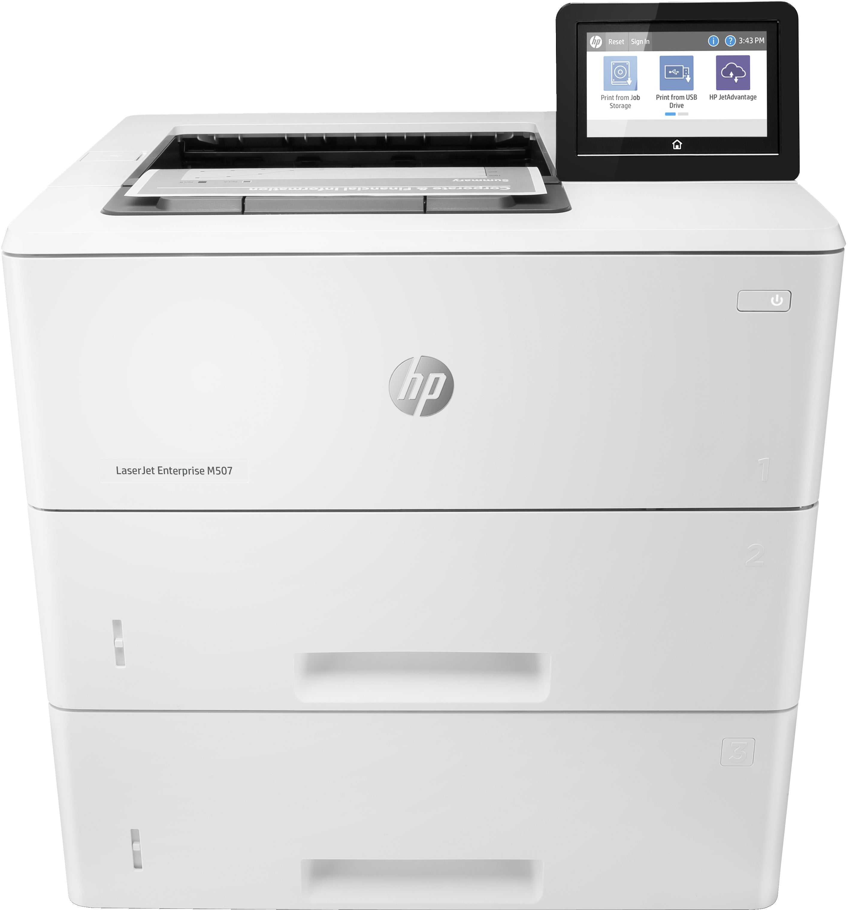  www.electricalstuff.se ElectricalStuff.se   HP LaserJet Enterprise M507x, Black and white, Skrivare för Utskrift, Dubbelsidi