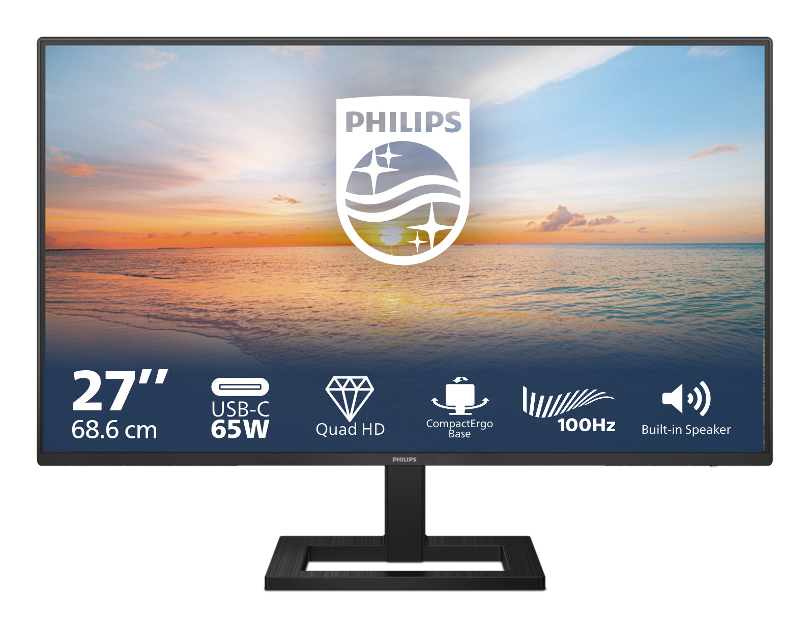  Stuff.se   Philips 1000 series 27E1N1600AE/00 platta pc-skärmar 68,6 cm (27") 2560 x 1440 pixlar Quad HD LCD Svart Philips 2