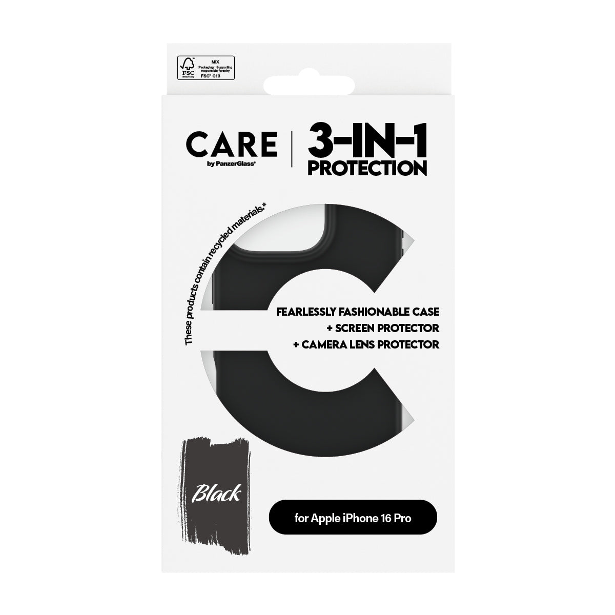  CARE by PG3-in-1 Bundle iPhone16 6.3 Pro PanzerGlass B1394+95876+95891 5715685004926 Övrigt   CARE by PG3-in-1 Bundle iPhone